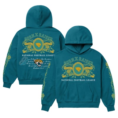 Sweat à capuche unisexe Jacksonville Jaguars Born x Raised - Turquoise