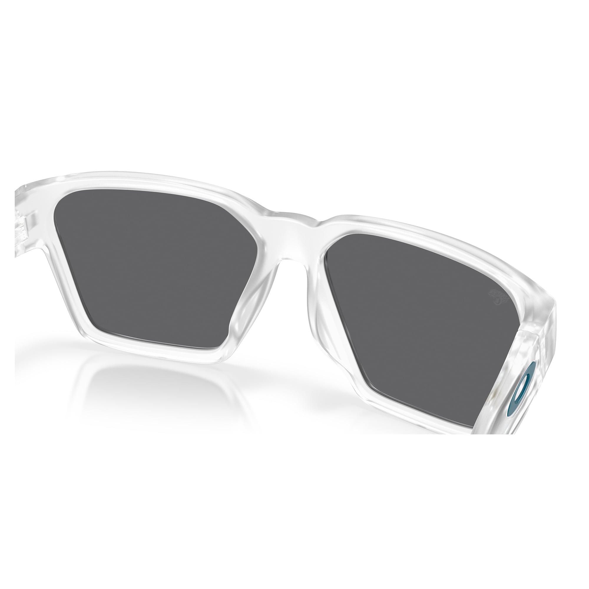 Unisex Oakley Jacksonville Jaguars Briza Matte Clear Sunglasses with Prizm Black Polarized Lenses