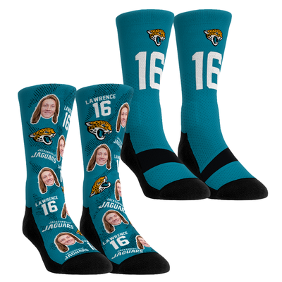 Trevor Lawrence Jacksonville Jaguars Rock Em Unisex Player Football Guy Two-Pack Crew Sock Set