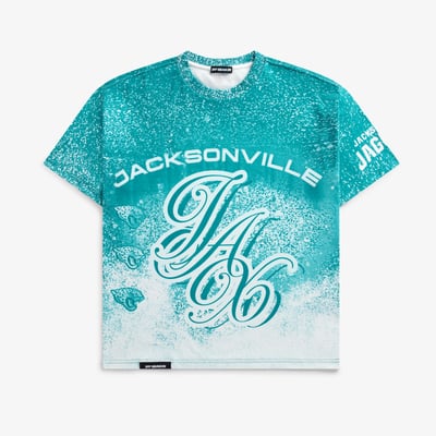 Jacksonville Jaguars Off Season Unisex Jumbo Print Graphic T-Shirt - Teal