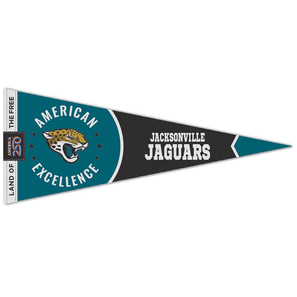 WinCraft Jacksonville Jaguars Fanion America 250 Premium 12" x 30"