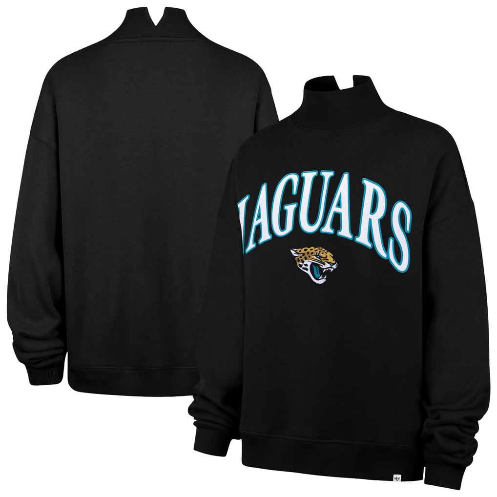 Sweat-shirt oversize à col montant Vantage pour femme des Jaguars de Jacksonville (modèle 47) - Noir