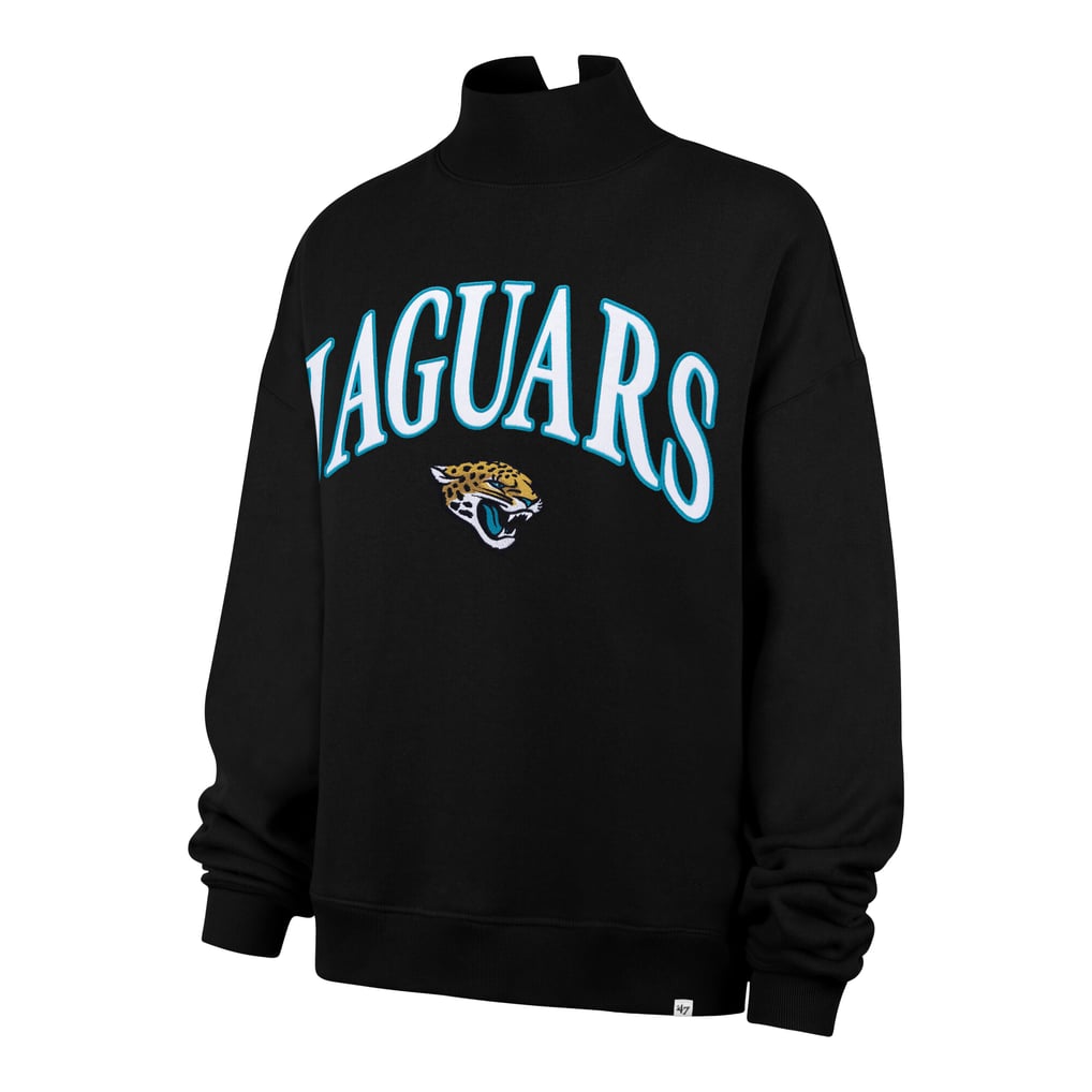 Sweat-shirt oversize à col montant Vantage pour femme des Jaguars de Jacksonville (modèle 47) - Noir