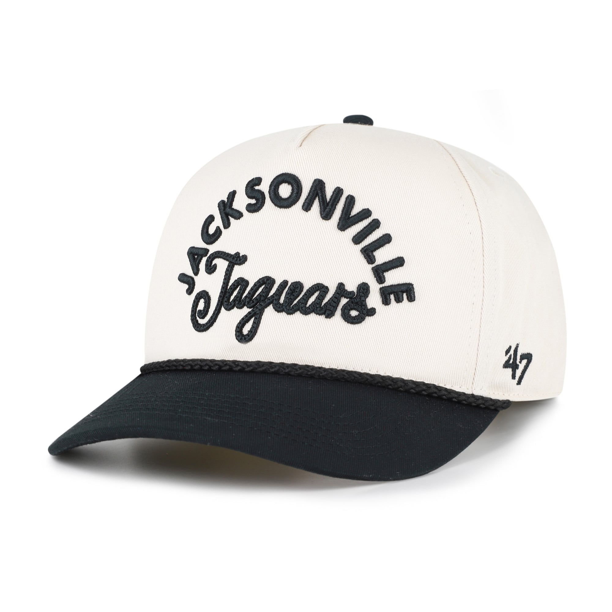 Women's '47 Natural Jacksonville Jaguars Rope Script Hitch Adjustable Hat