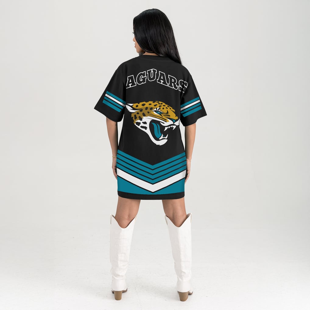 jaguars jersey dress Women's Gameday Couture Black Jacksonville Perfect Score Vintage T-Shirt Linda 1051