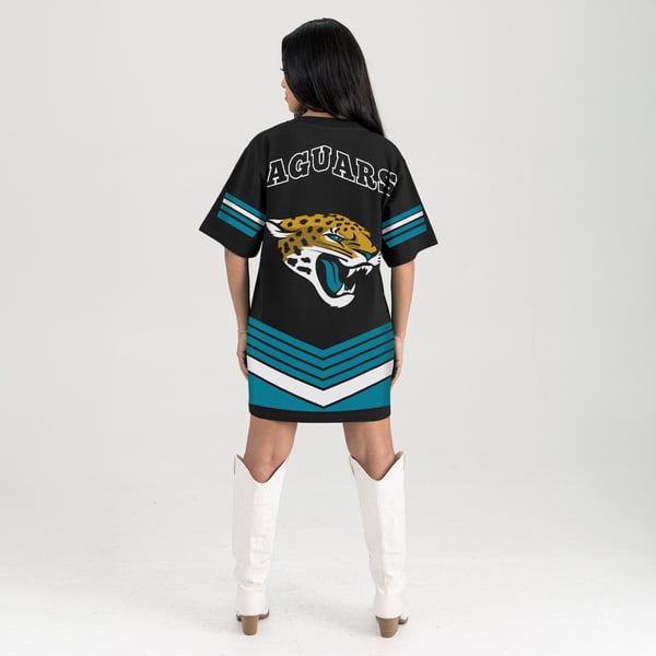 jacksonville jaguars jersey dress Women's Gameday Couture Black Perfect Score Vintage T-Shirt color::Olive Ink