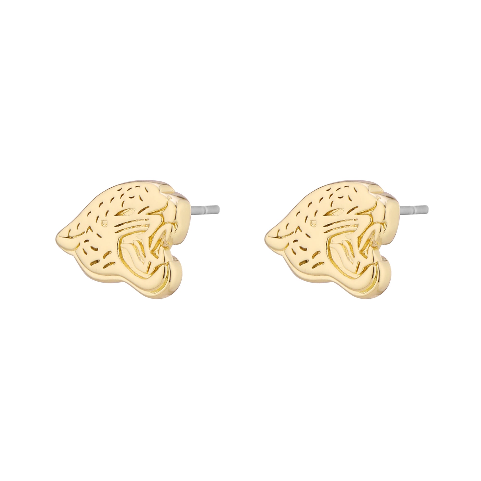 Boucles d'oreilles à clous LUV AJ Gold pour femmes, logo des Jaguars de Jacksonville