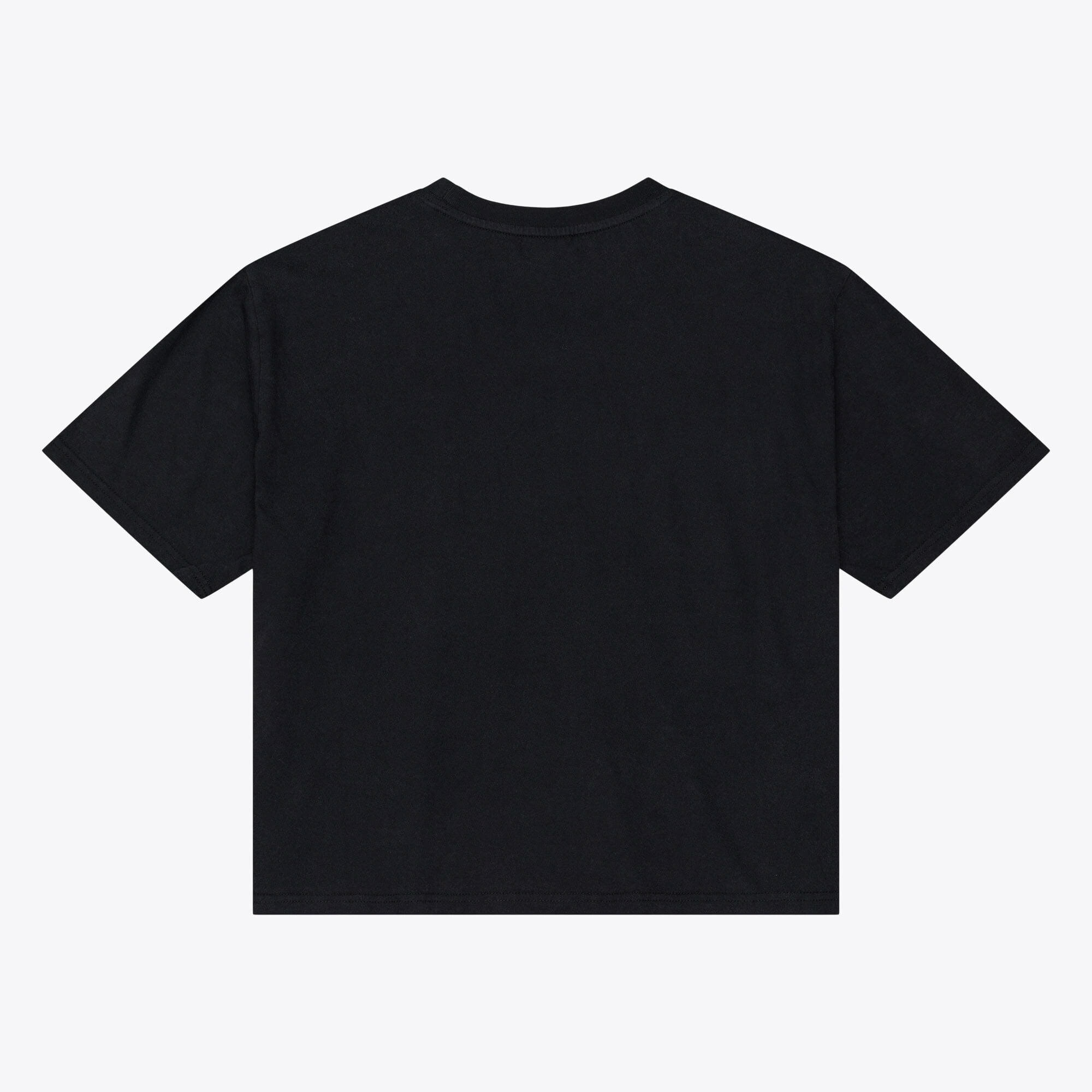 Women's Mitchell & Ness Black Jacksonville Jaguars Core Essentials Micro Logo Boxy Crop T-Shirt