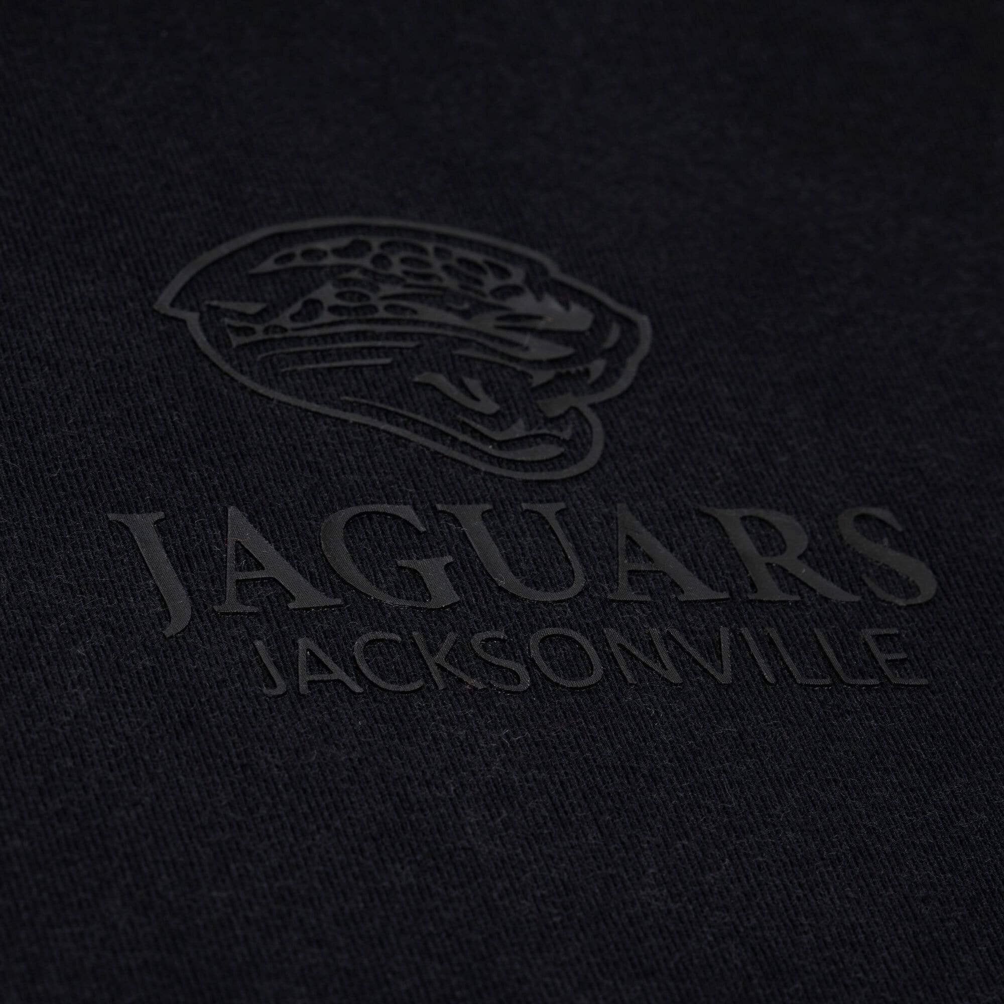 Women's Mitchell & Ness Black Jacksonville Jaguars Core Essentials Micro Logo Boxy Crop T-Shirt
