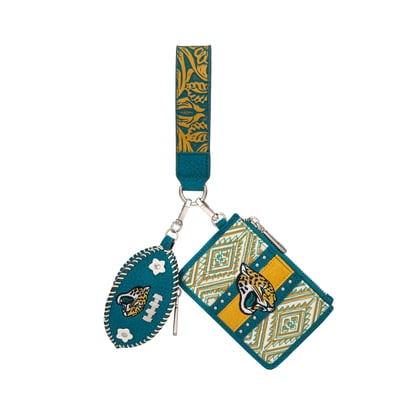 Jacksonville Jaguars Montana West Women's Wallet & Football Charm Wristlet