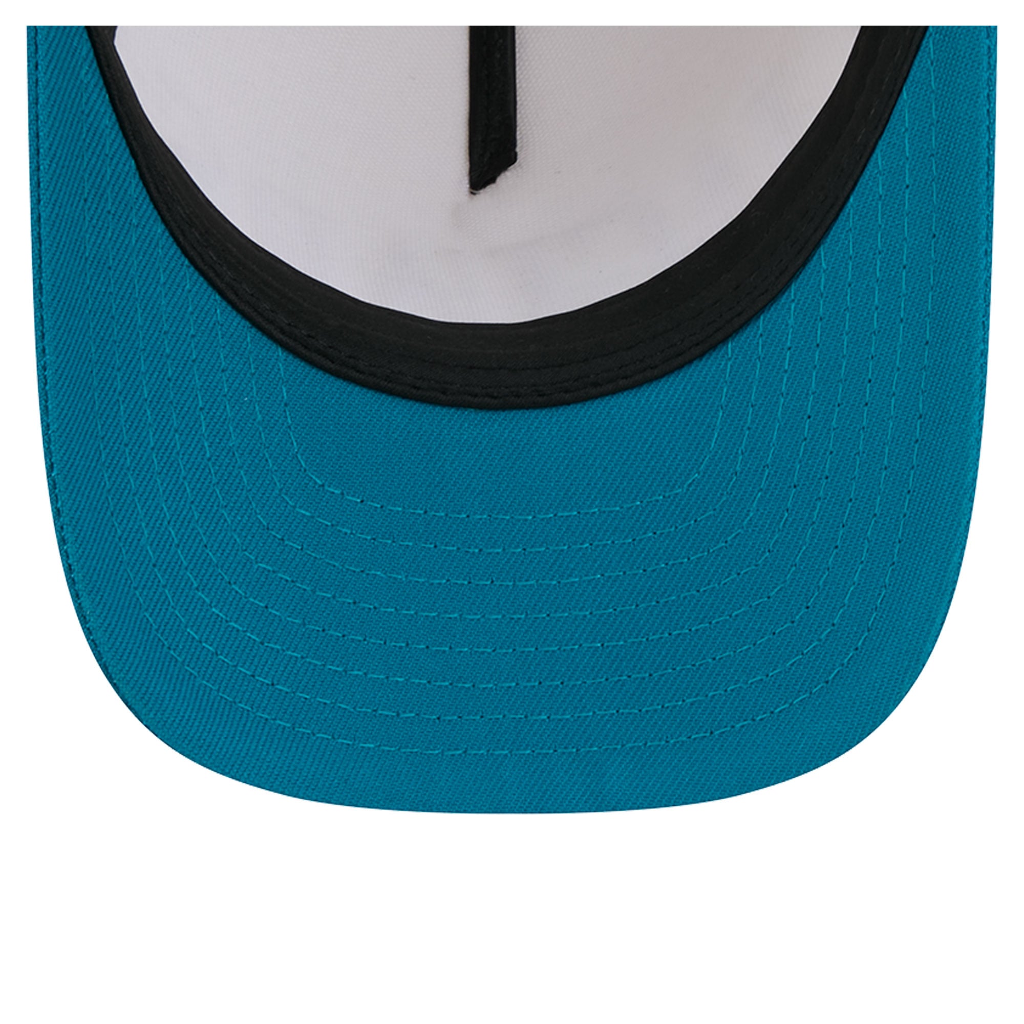 Women's New Era Cream/Teal Jacksonville Jaguars Tonal A-Frame 9FORTY Adjustable Hat