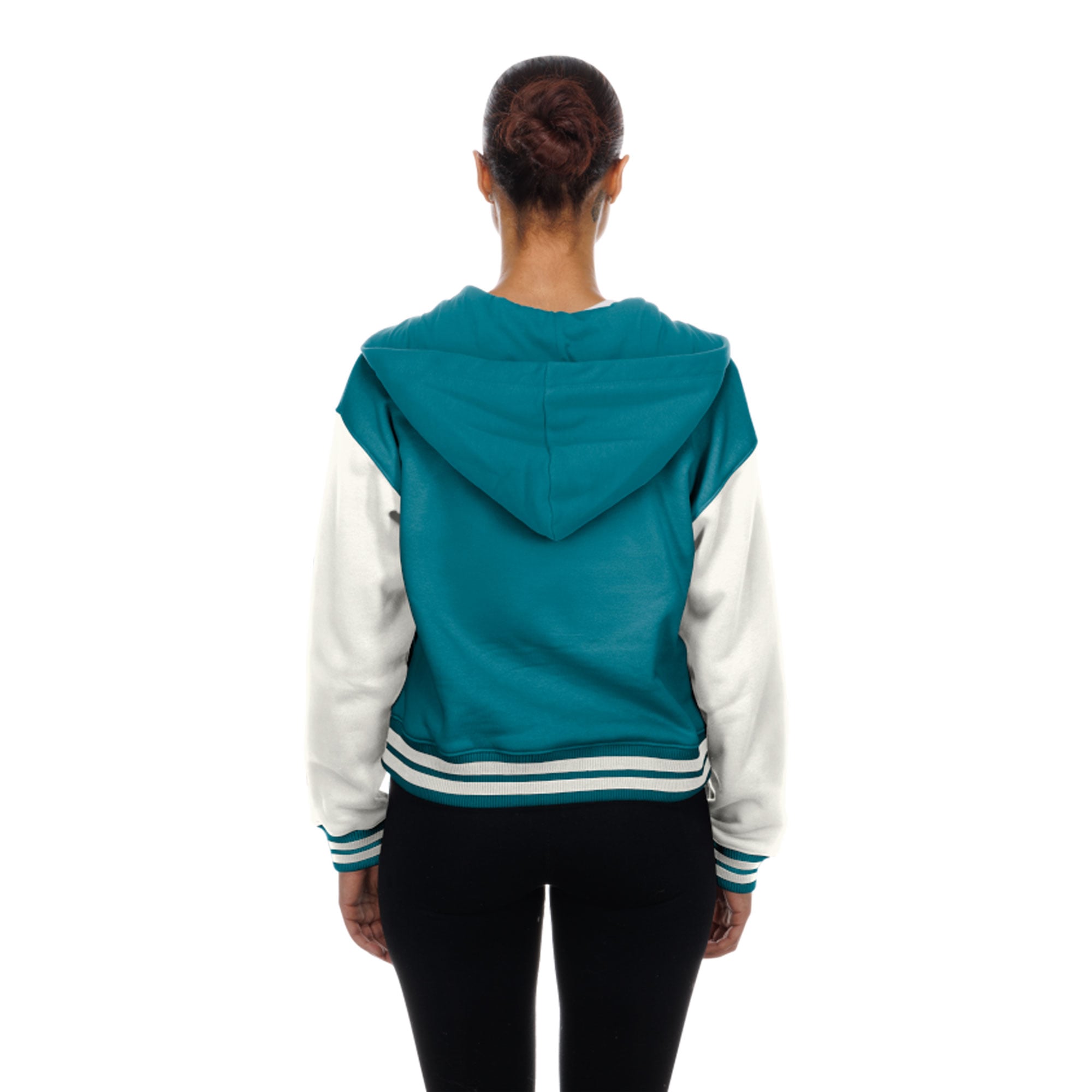 Women's New Era Jacksonville Jaguars Teal Throwback Full-Snap Hooded Jacket