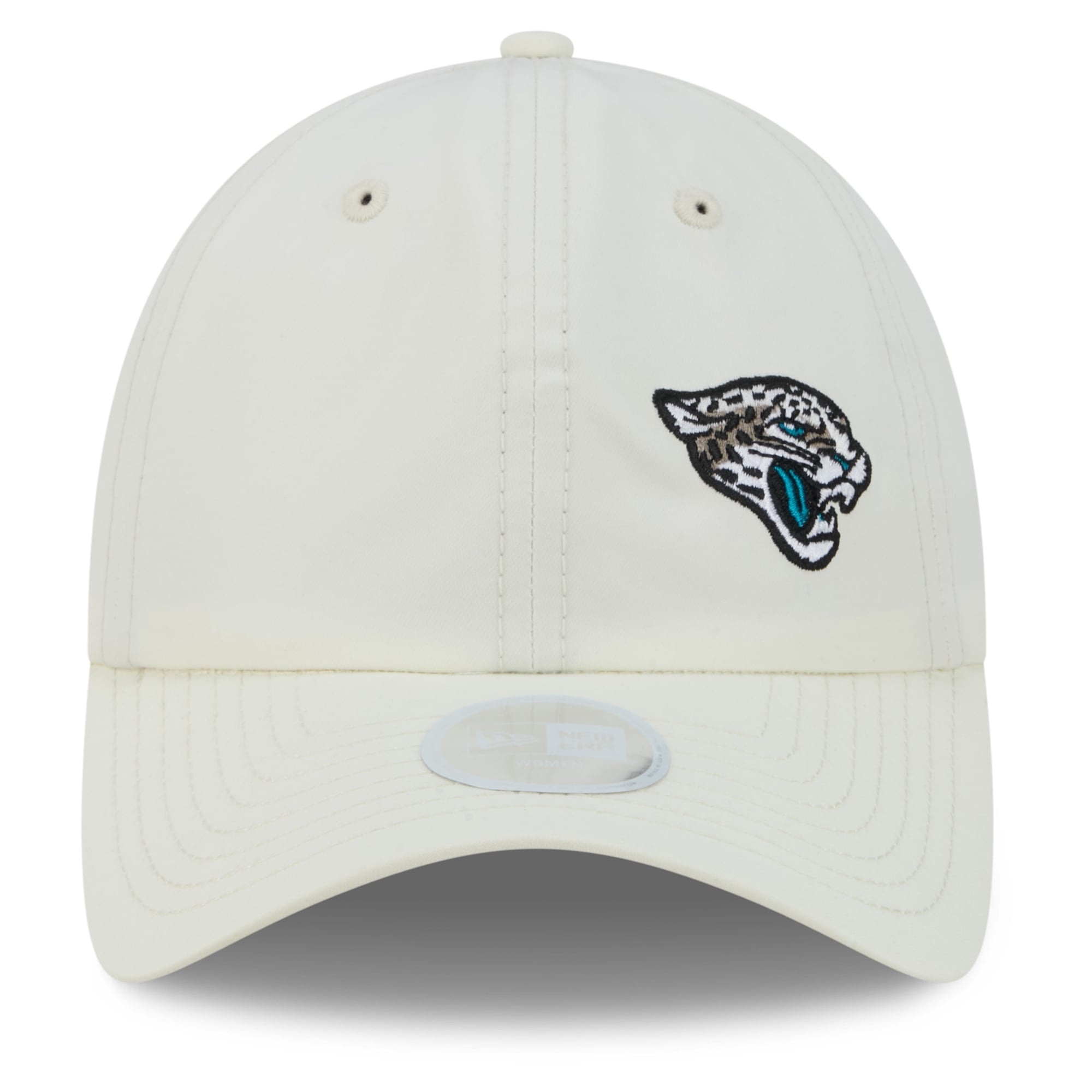 Women's New Era Natural Jacksonville Jaguars 2026 Rivalries Collection Pony Tail Adjustable Hat