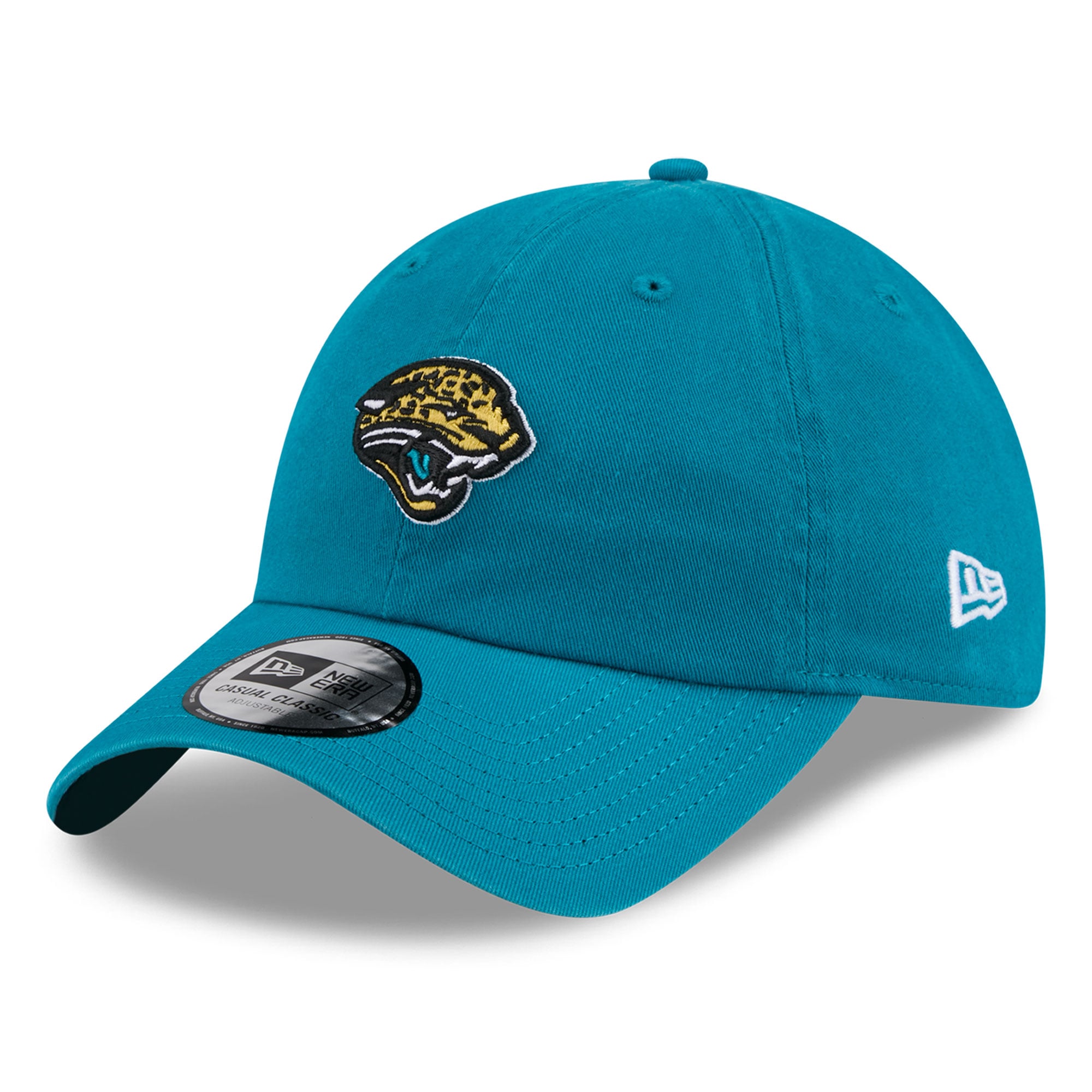 Casquette New Era pour femme, couleur turquoise, style rétro, Jacksonville Jaguars, modèle classique et ajustable