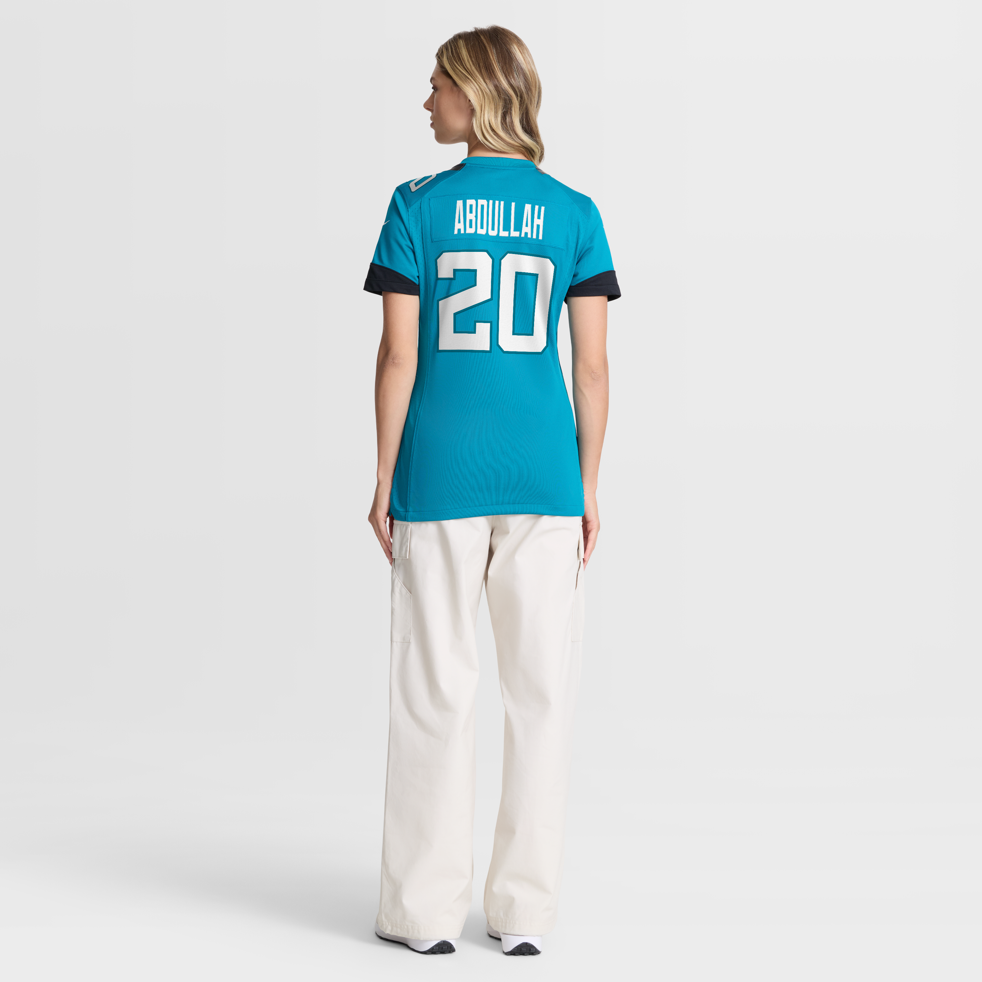 Maillot de match Nike Ameer Abdullah Teal des Jaguars Jacksonville pour femmes