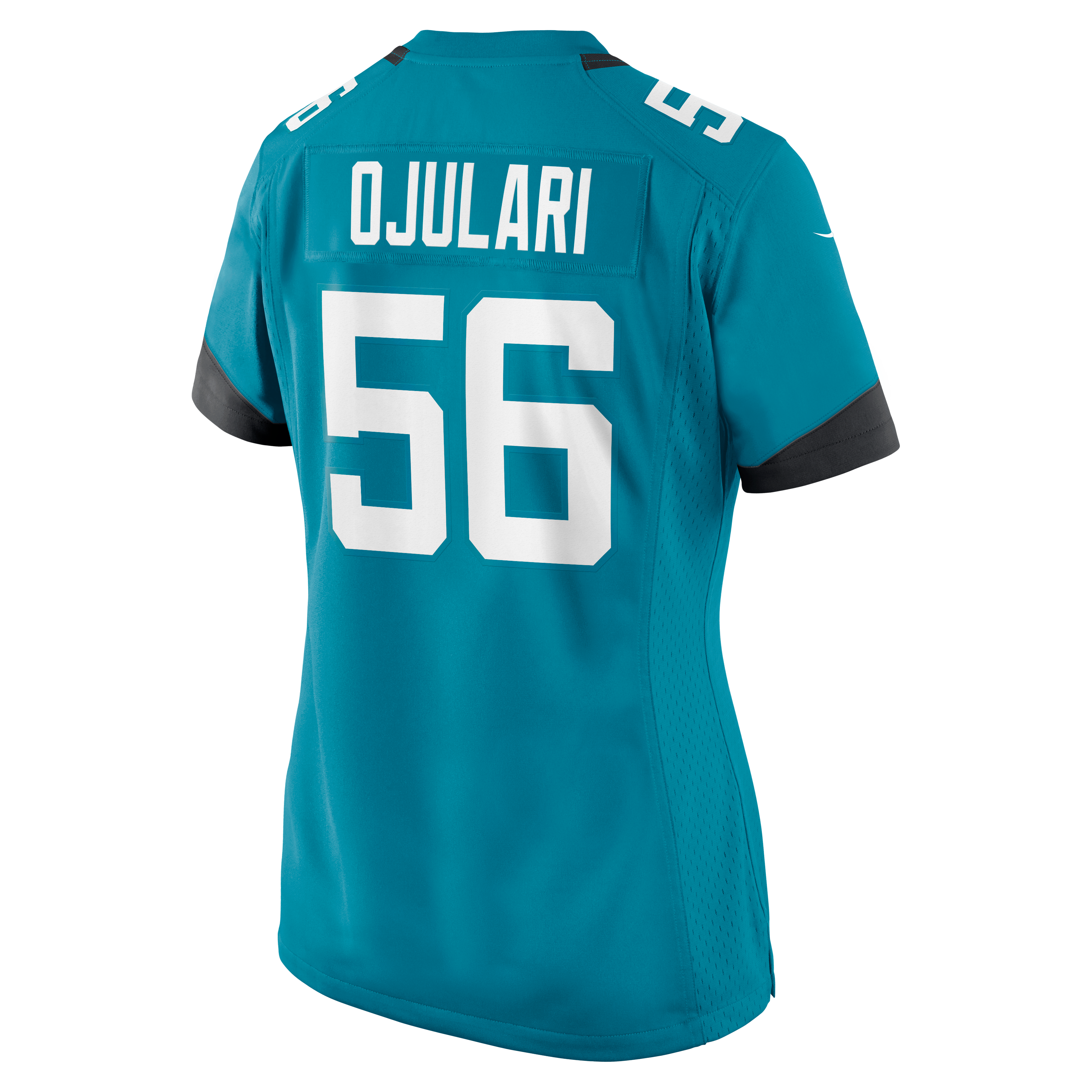 Maillot de match Nike BJ Ojulari turquoise des Jaguars Jacksonville pour femmes