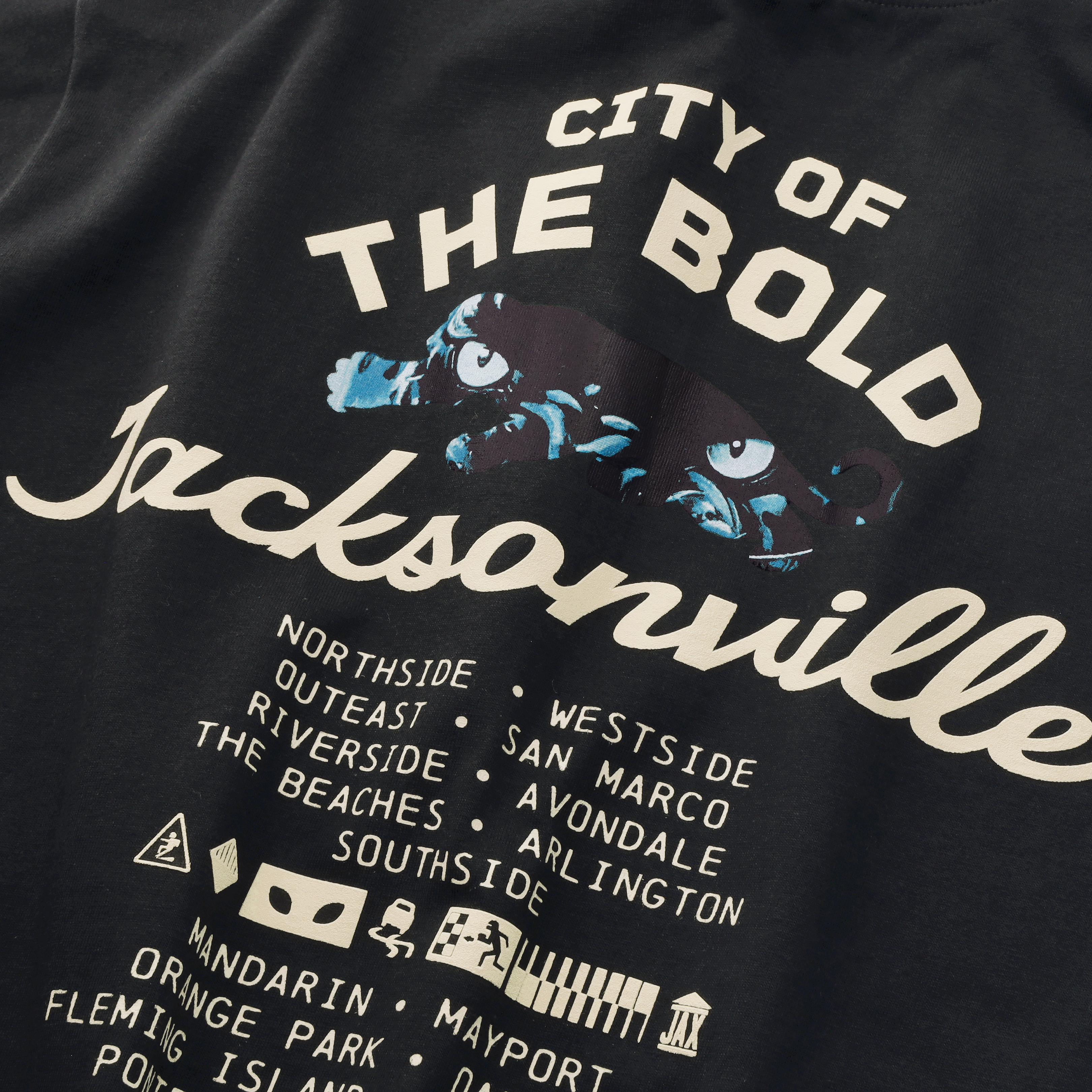 T-shirt boyfriend ample Nike noir pour femme, collection Jacksonville Jaguars 2026 Rivalries