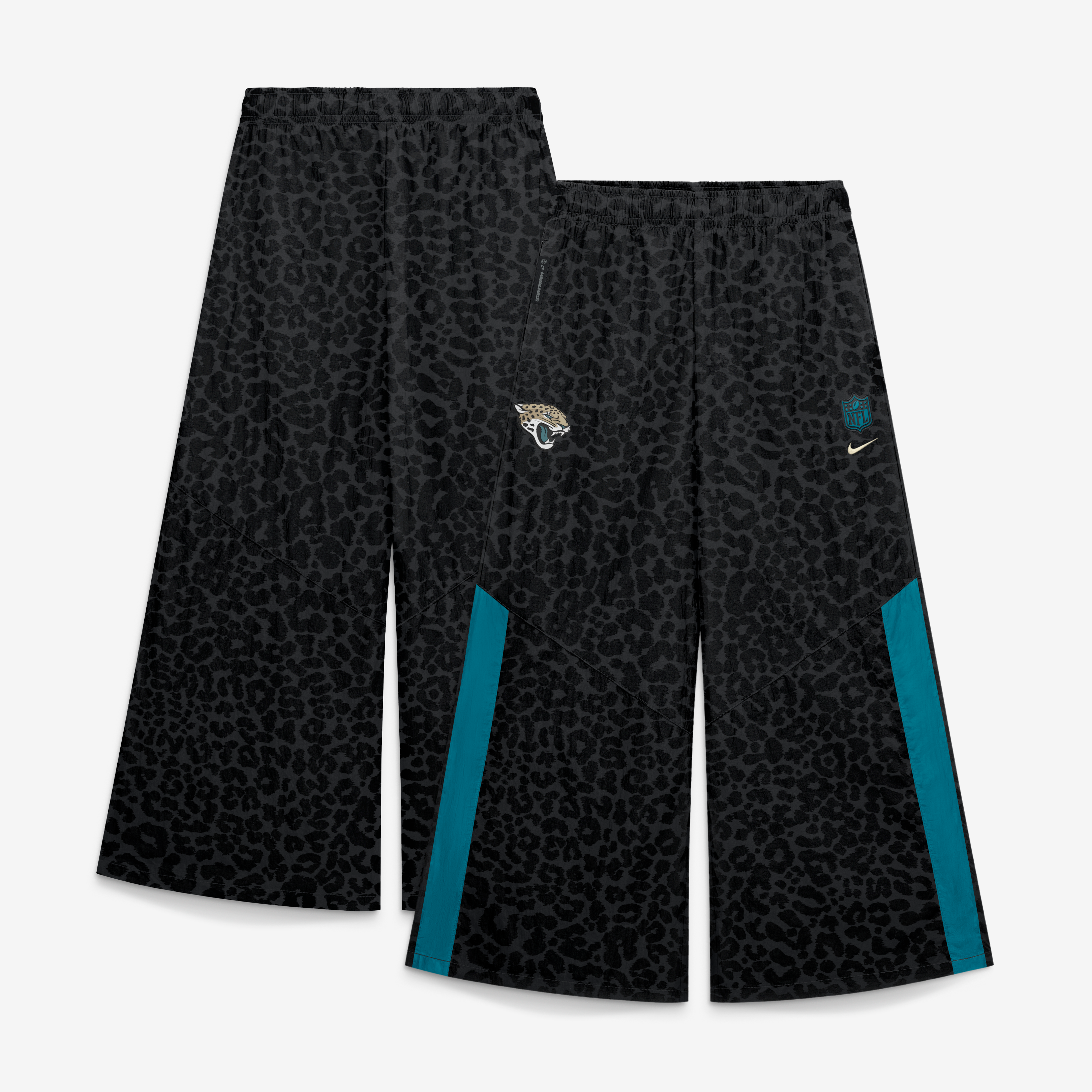 Pantalon tissé à jambes larges Nike pour femme, collection Rivalries 2026 des Jaguars de Jacksonville, noir