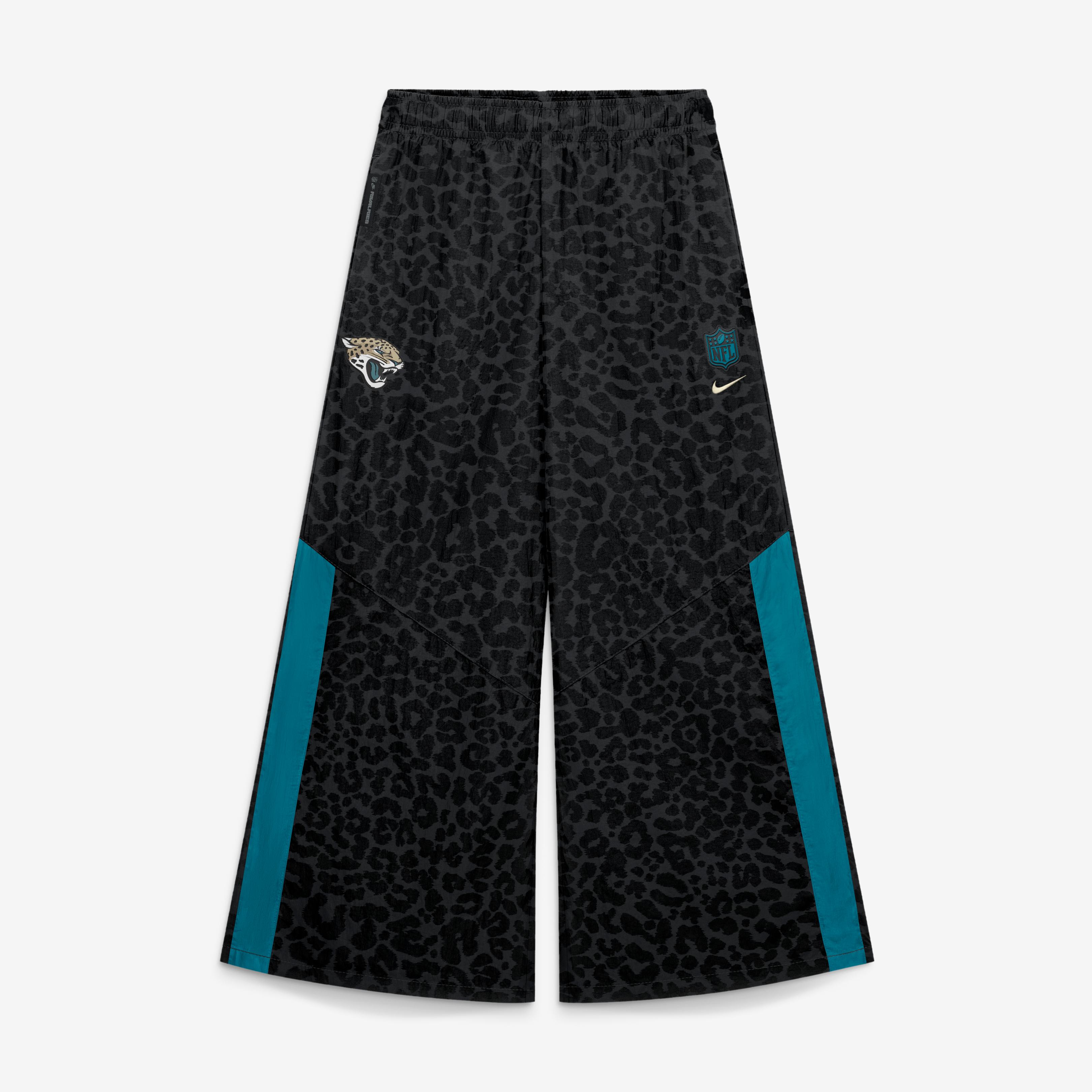 Pantalon tissé à jambes larges Nike pour femme, collection Rivalries 2026 des Jaguars de Jacksonville, noir