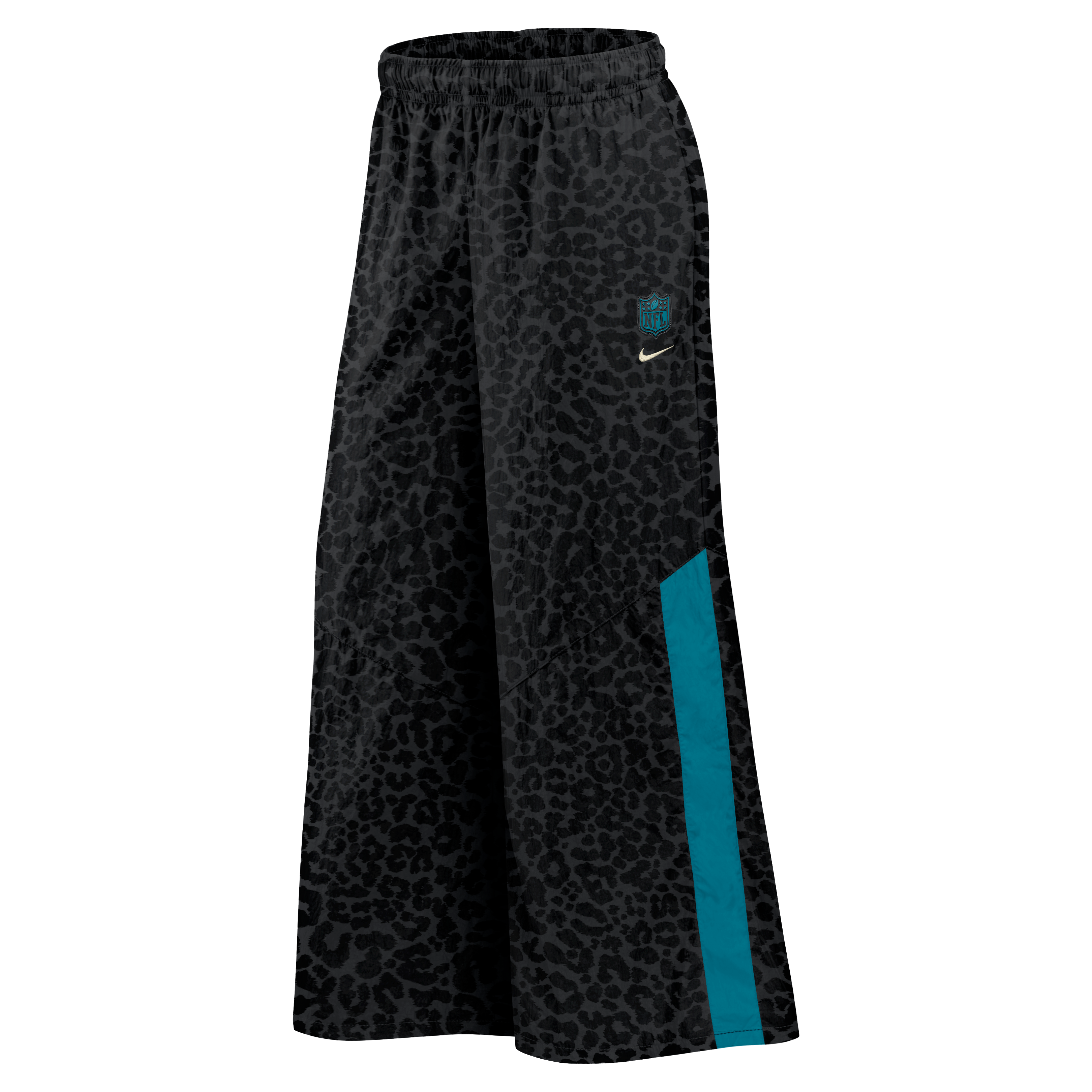 Pantalon tissé à jambes larges Nike pour femme, collection Rivalries 2026 des Jaguars de Jacksonville, noir