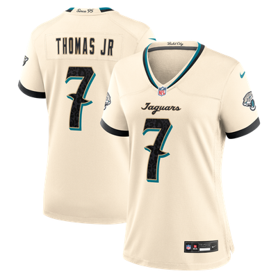 Brian Thomas Jr. Jacksonville Jaguars Nike Women's 2026 Rivalries Collection Game Jersey - Natural