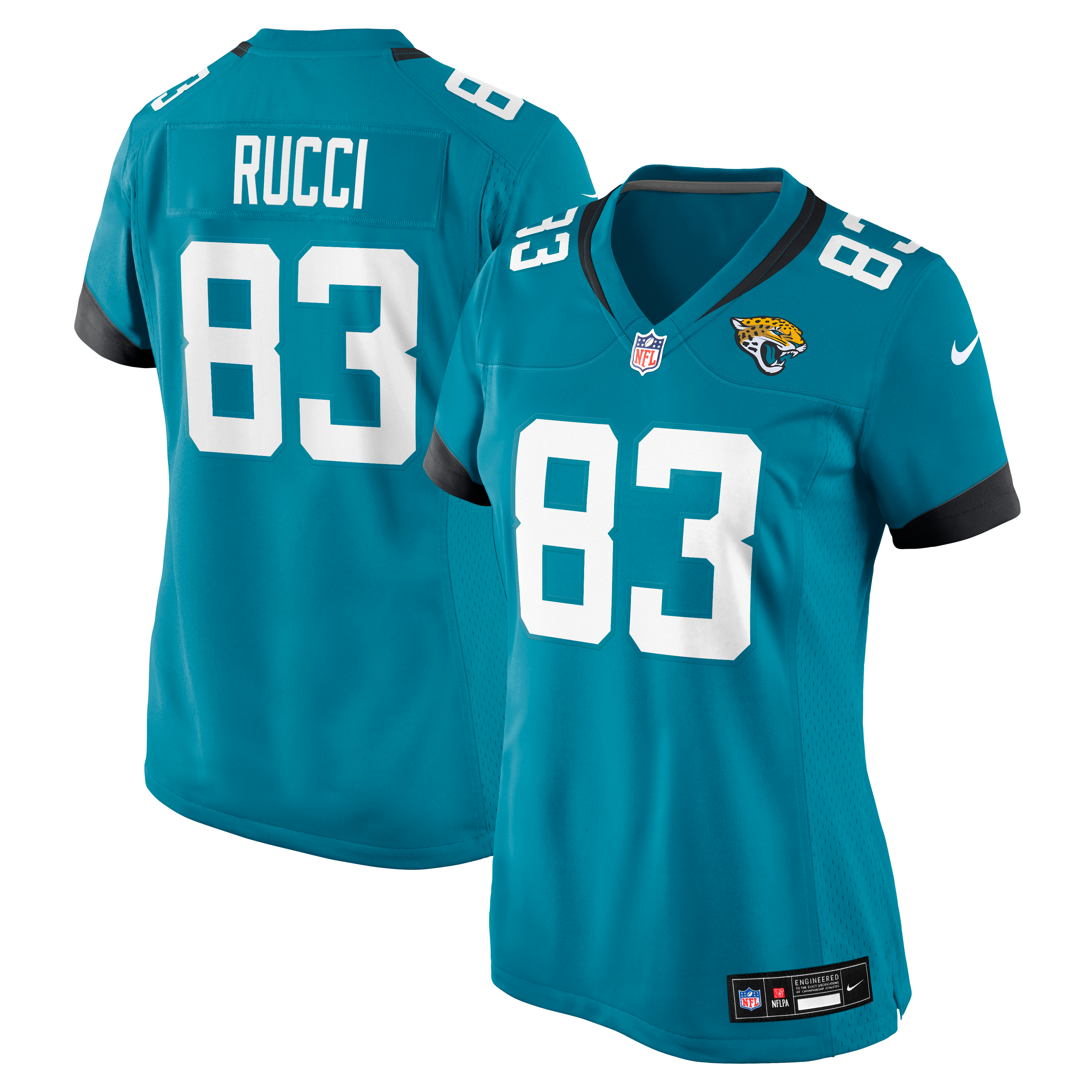Maillot de match Nike Hayden Rucci turquoise des Jaguars Jacksonville pour femmes