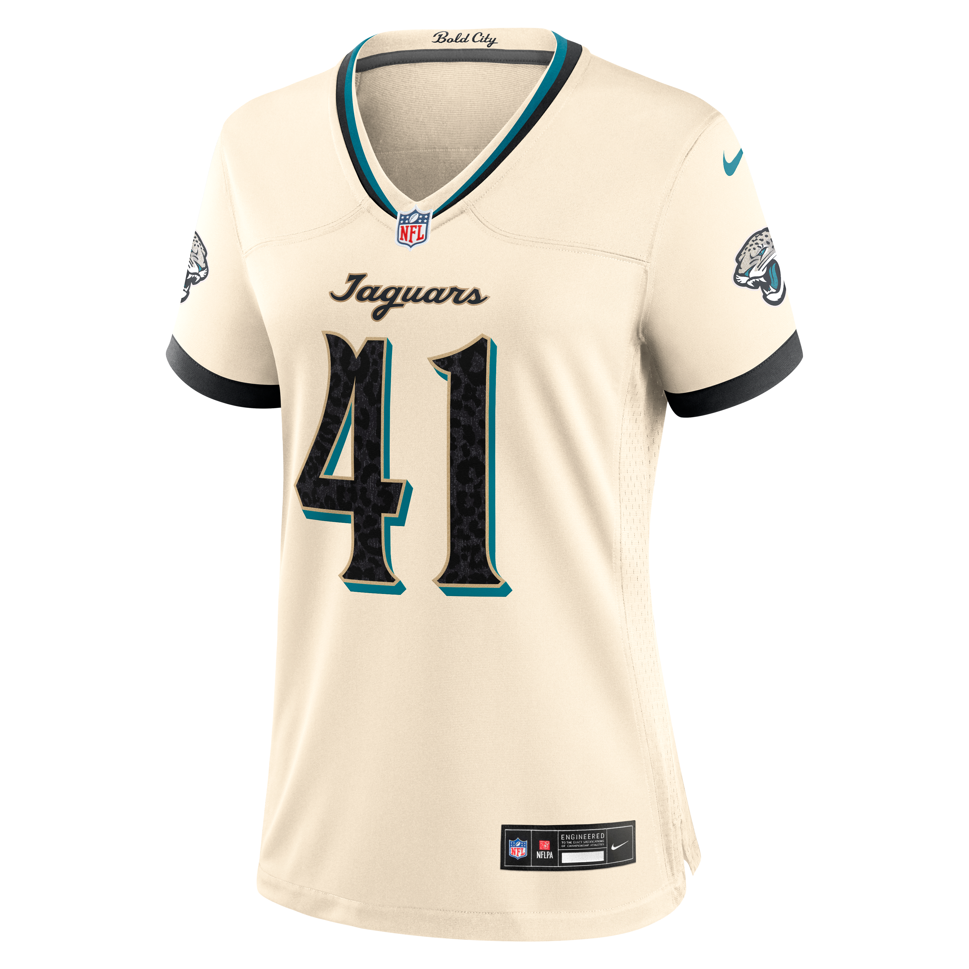 Women's Nike Josh Hines-Allen Natural Jacksonville Jaguars 2026 Rivalries Collection Game Jersey