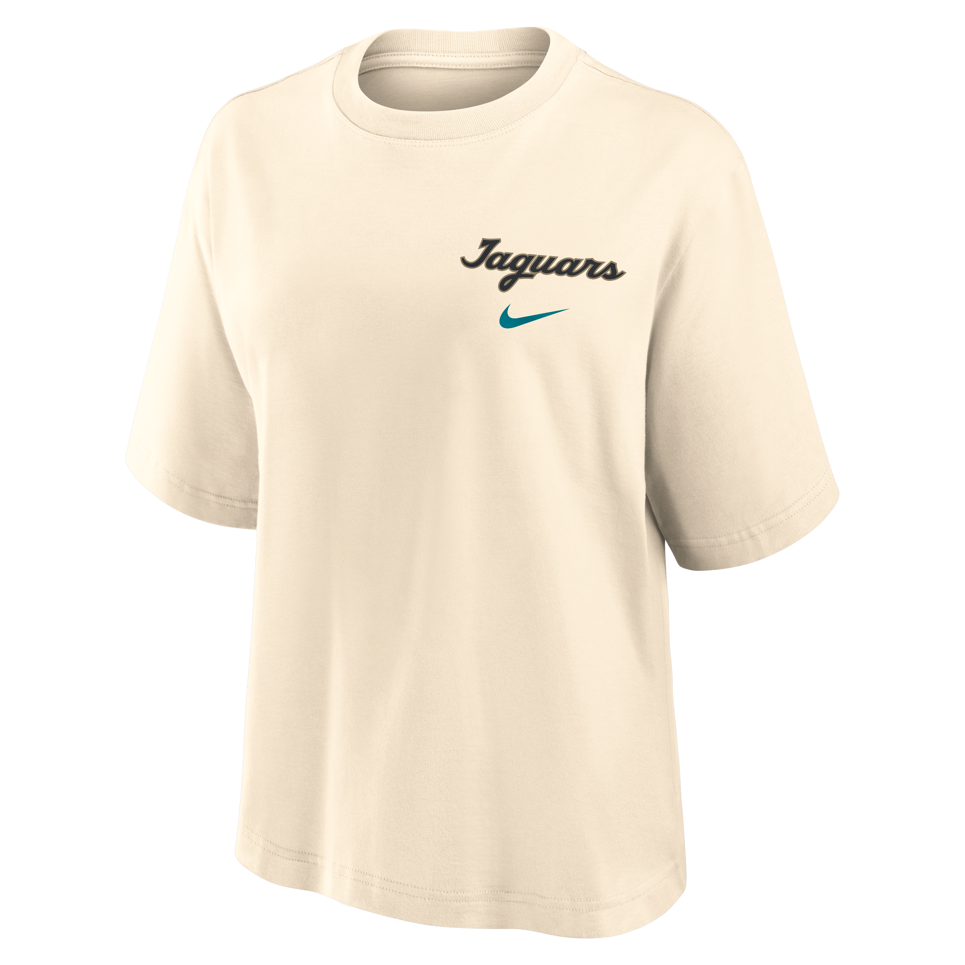 Women's Nike Natural Jacksonville Jaguars 2026 Rivalries Collection Boxy T-Shirt