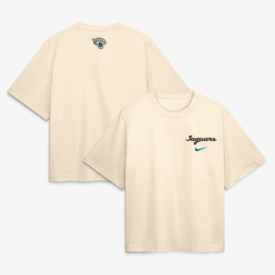  Jacksonville Jaguars Nike Women's 2026 Rivalries Collection Boxy T-Shirt - Natural