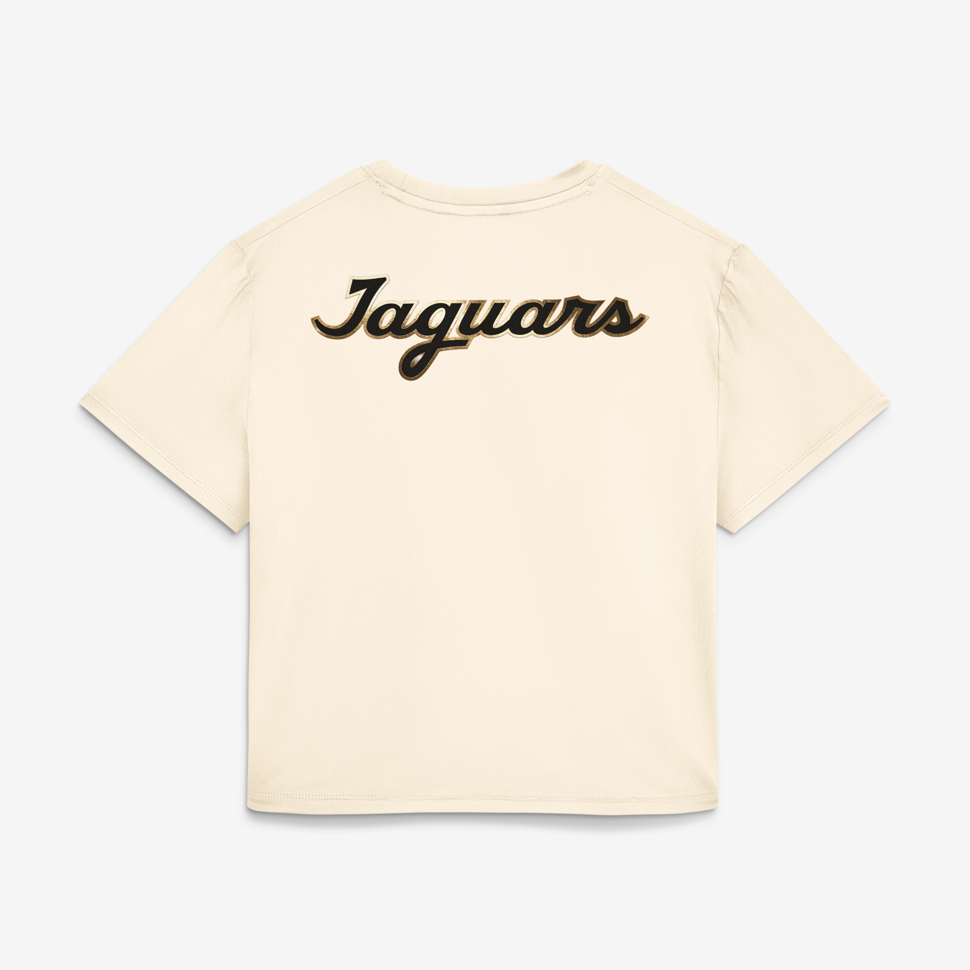 Women's Nike  Natural Jacksonville Jaguars 2026 Rivalries Collection Classic Twist Cropped T-Shirt