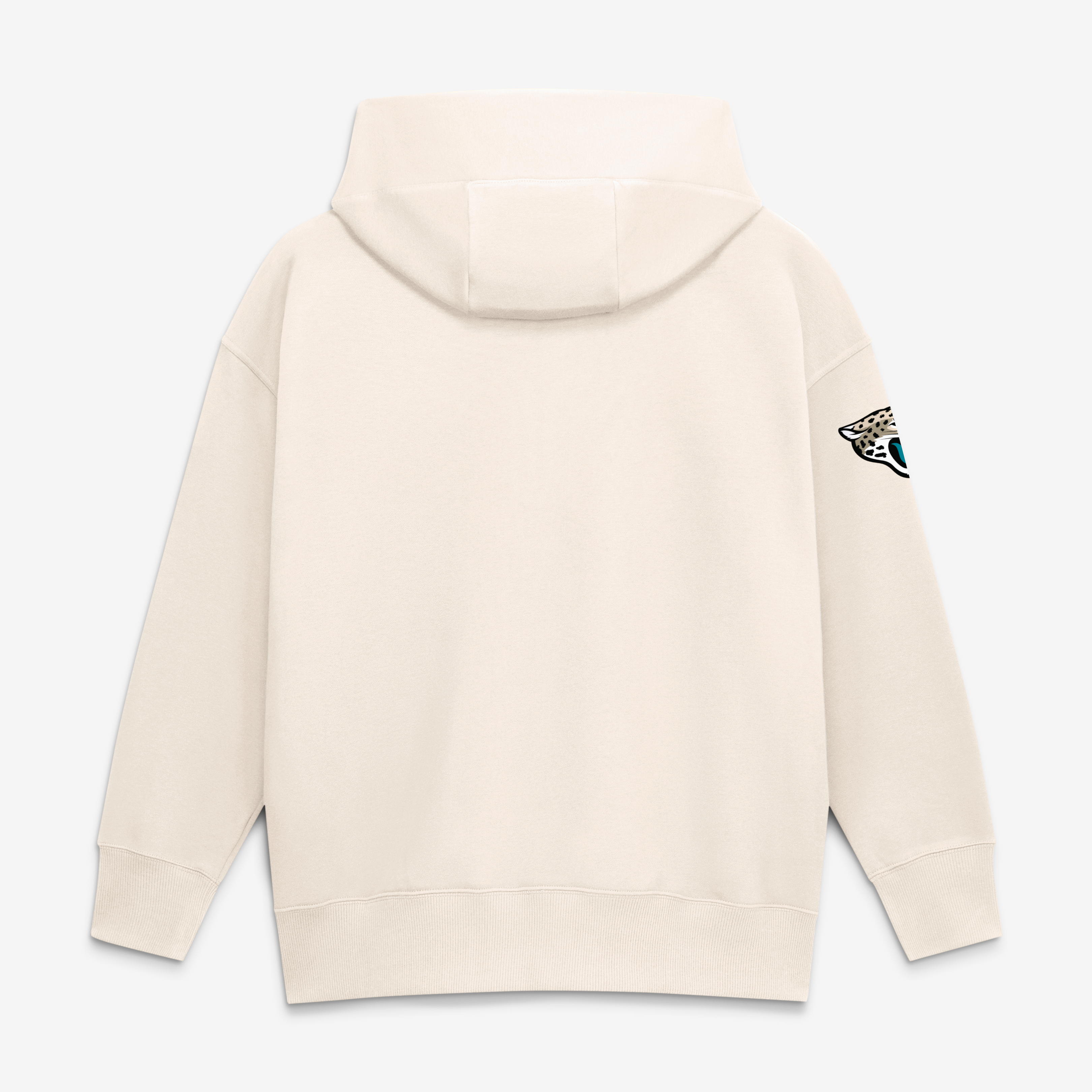 Women's Nike  Natural Jacksonville Jaguars 2026 Rivalries Collection Oversized Pullover Hoodie