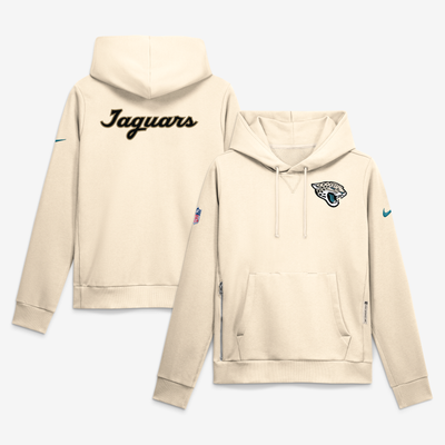  Jacksonville Jaguars Nike Women's 2026 Rivalries Collection Standard Issue Sideline Pullover Hoodie - Natural