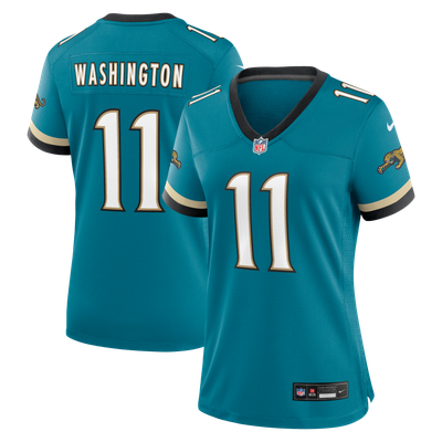 Parker Washington Jacksonville Jaguars Nike Women's Alternate Prowler Throwback Game Jersey - Teal