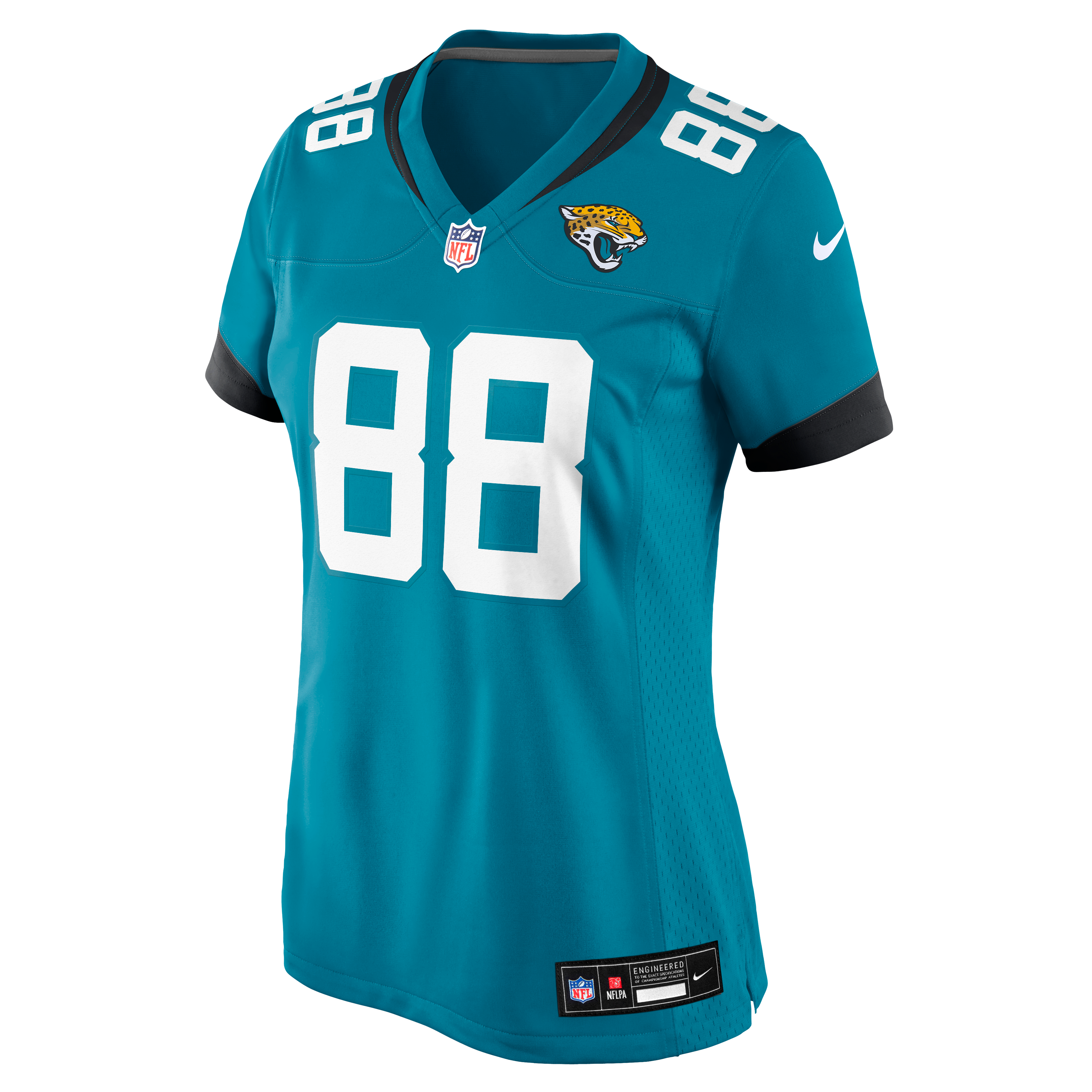 Maillot de match Nike Tanner Koziol Teal des Jaguars Jacksonville pour femmes