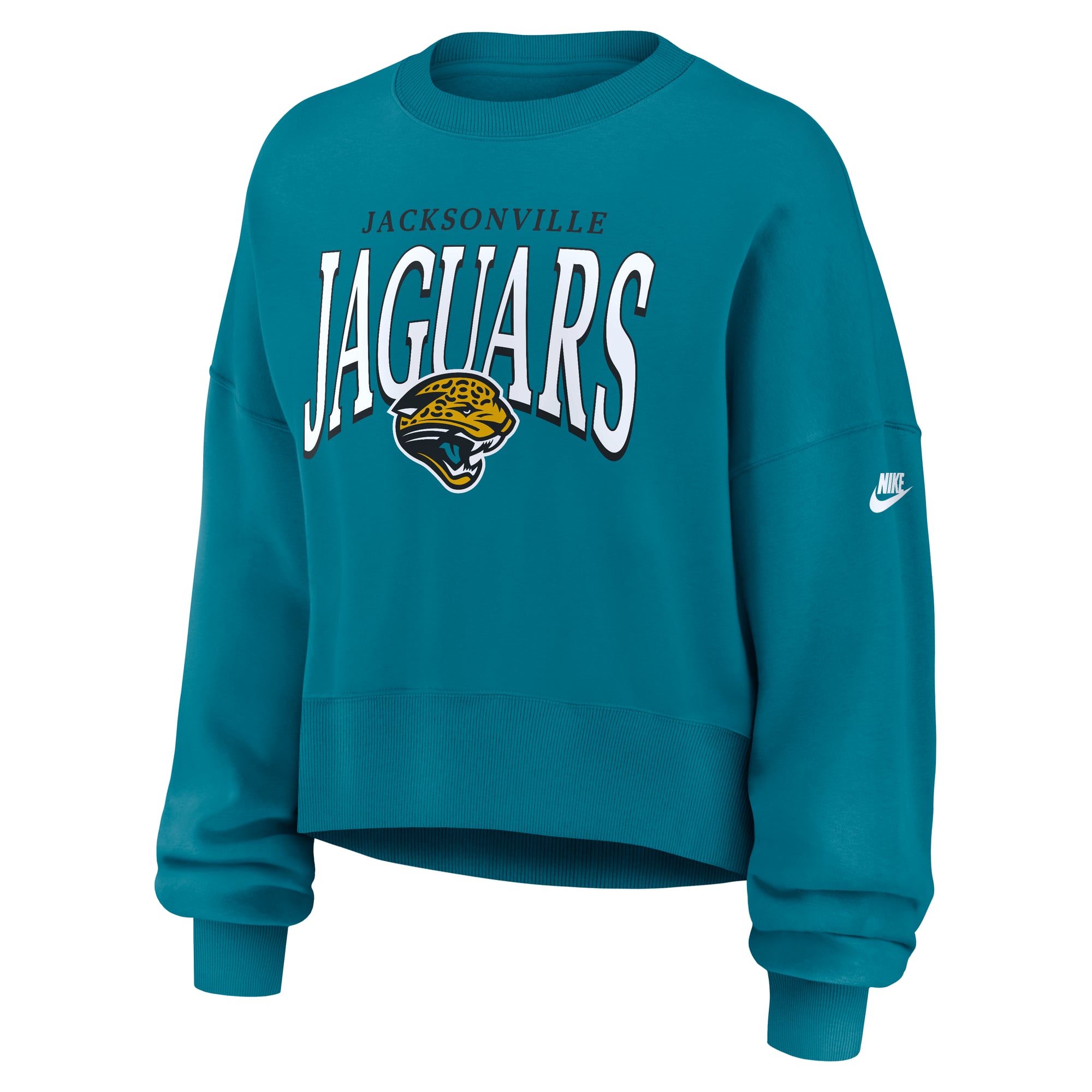 Sweat-shirt oversize en polaire Phoenix des Jaguars de Jacksonville, couleur turquoise, pour femme