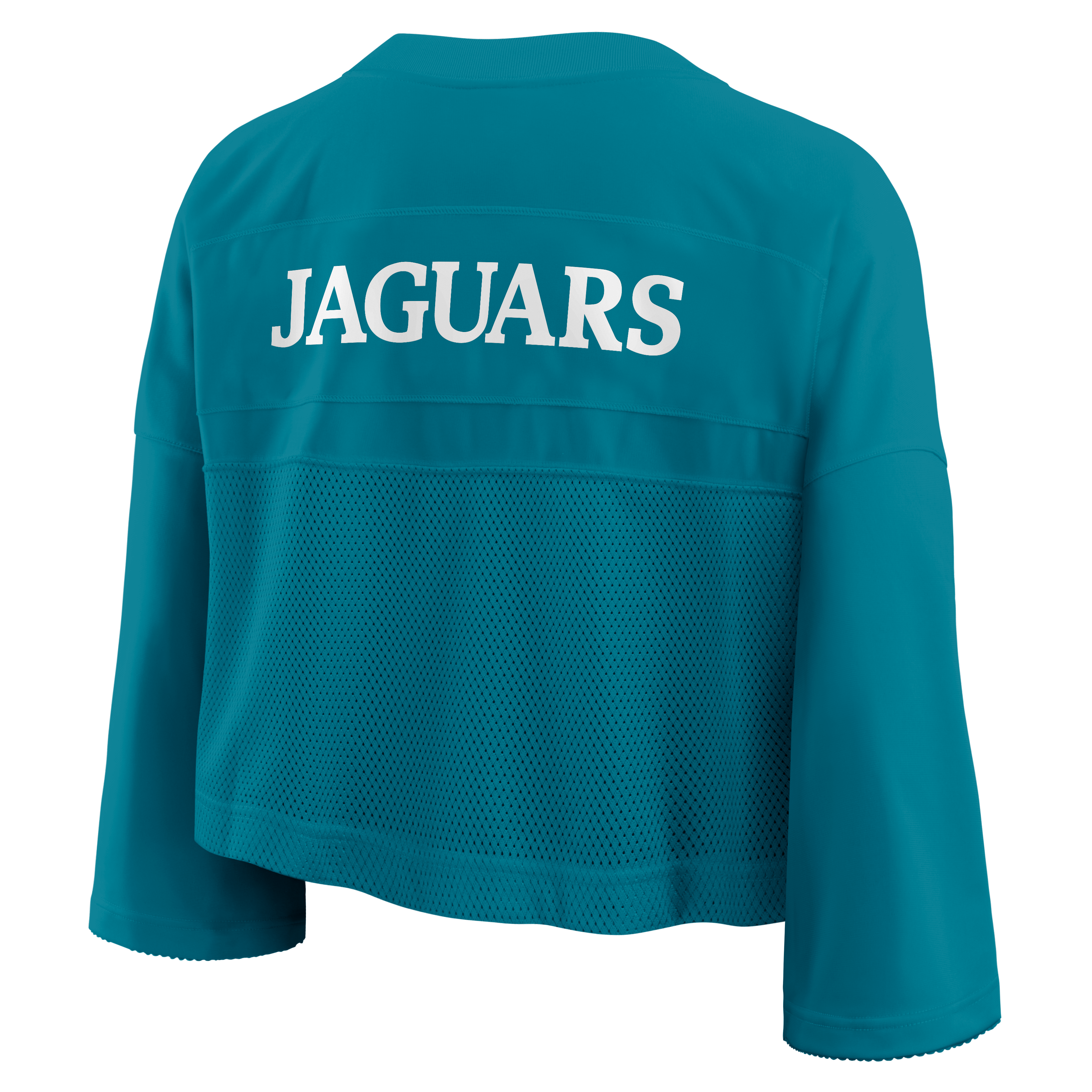 Women's Nike Teal Jacksonville Jaguars Rewind Cropped Mesh Dri-FIT Fashion Jersey