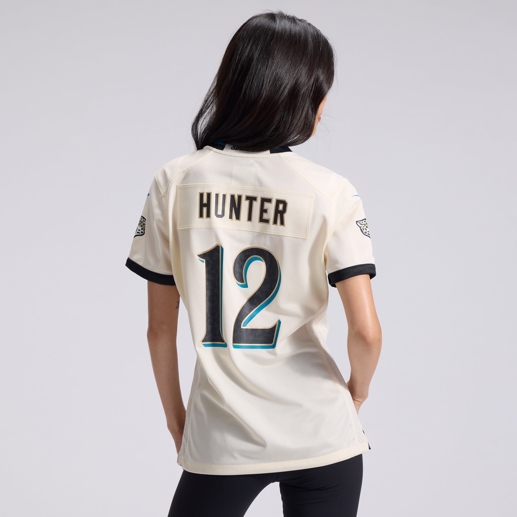 Women's Nike Travis Hunter Natural Jacksonville Jaguars 2026 Rivalries Collection Game Jersey