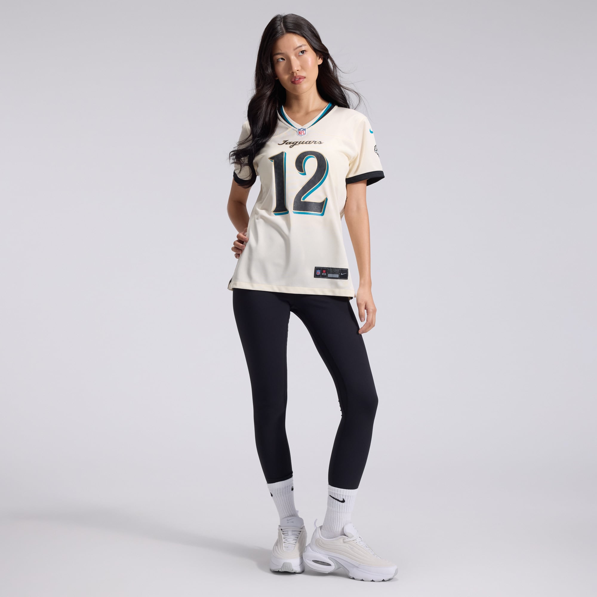 Women's Nike Travis Hunter Natural Jacksonville Jaguars 2026 Rivalries Collection Game Jersey