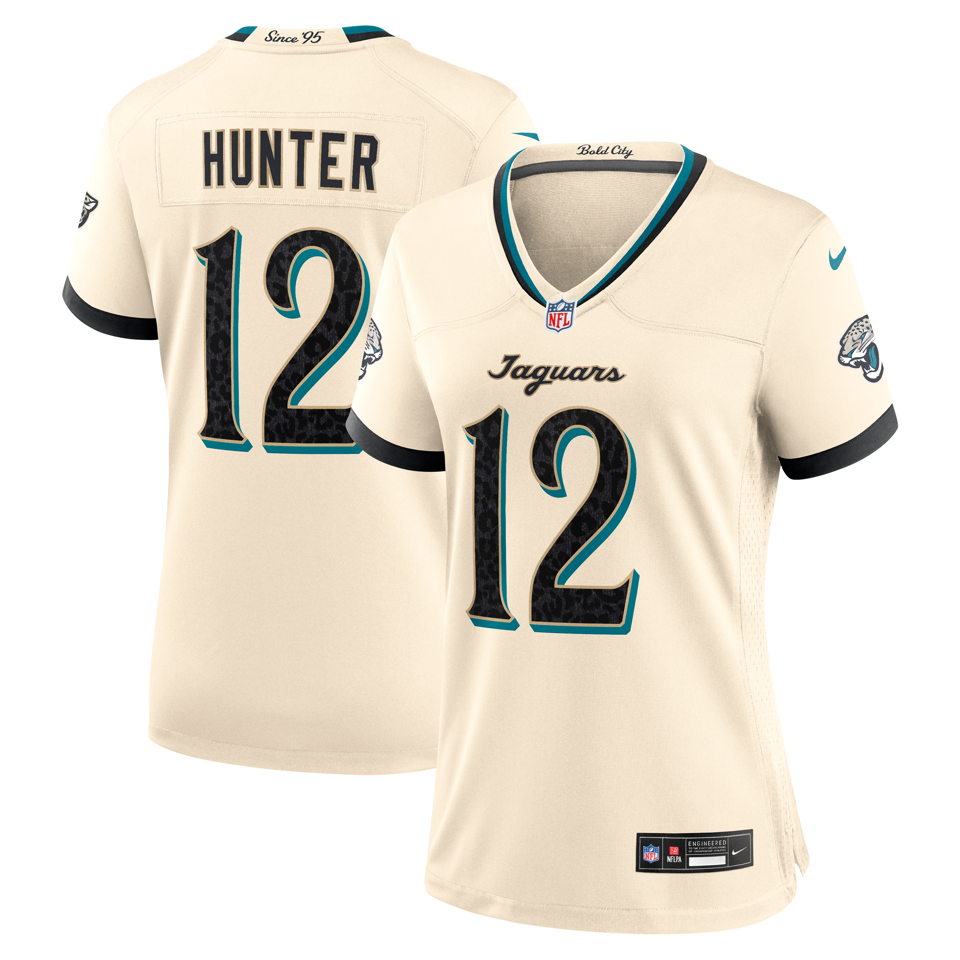 Women's Nike Travis Hunter Natural Jacksonville Jaguars 2026 Rivalries Collection Game Jersey