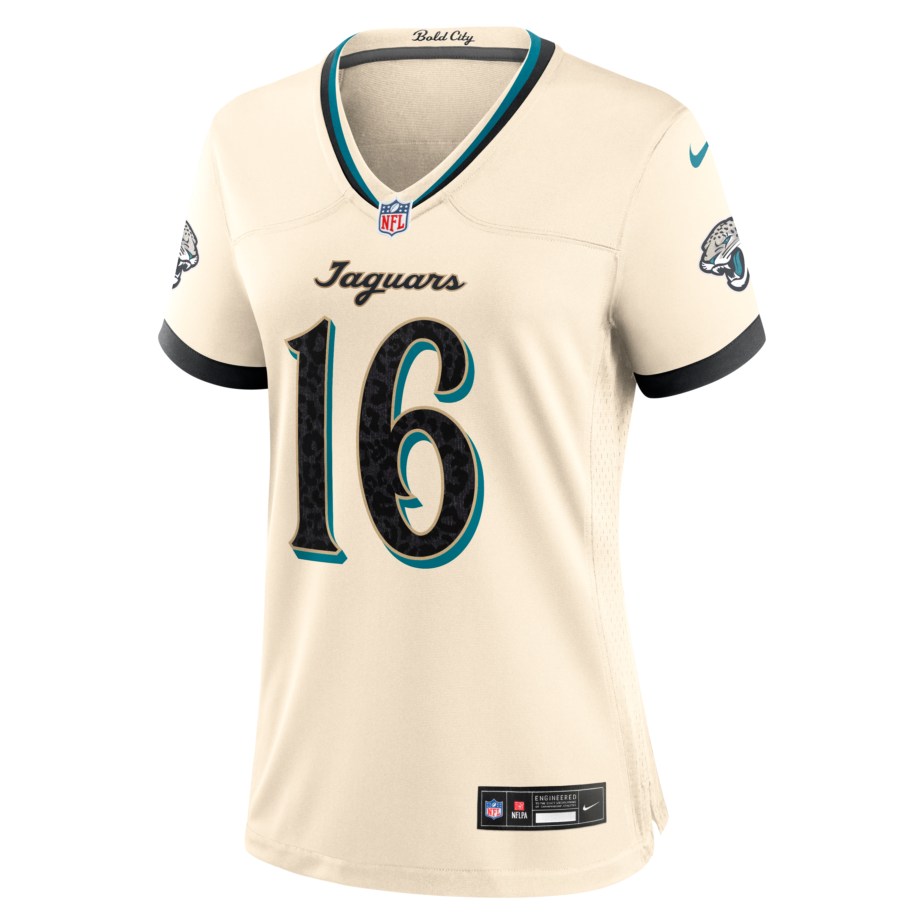 Women's Nike Trevor Lawrence Natural Jacksonville Jaguars 2026 Rivalries Collection Game Jersey