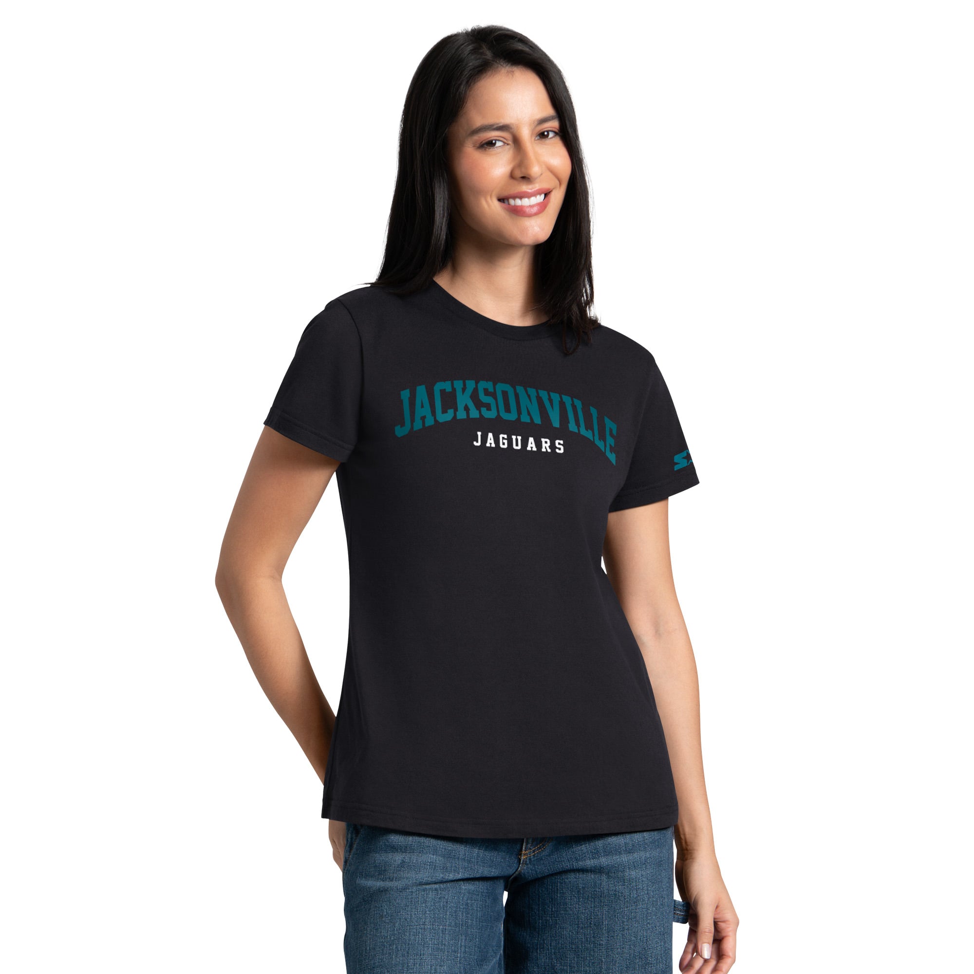 Lot de t-shirts Starter noirs et turquoise pour femmes, Jacksonville Jaguars