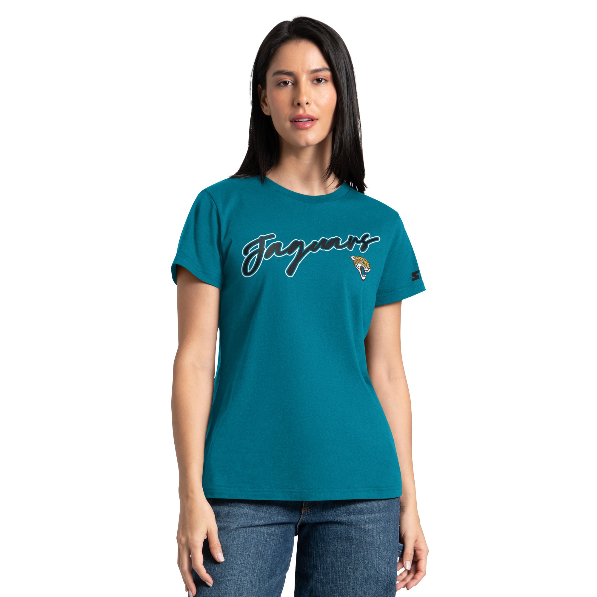Lot de t-shirts Starter noirs et turquoise pour femmes, Jacksonville Jaguars