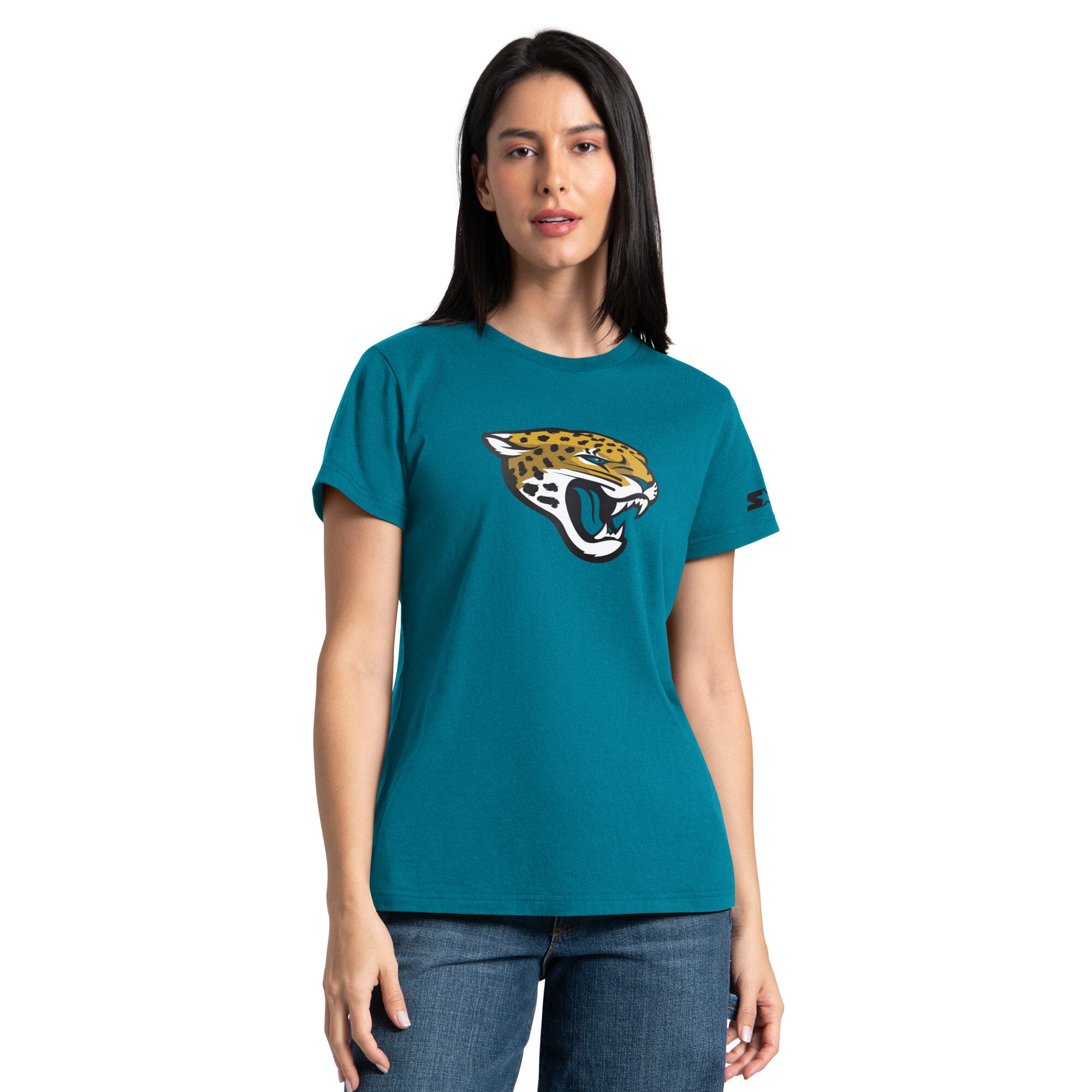 Ensemble sweat à capuche et t-shirt Starter pour femme, coloris turquoise/noir, Jacksonville Jaguars