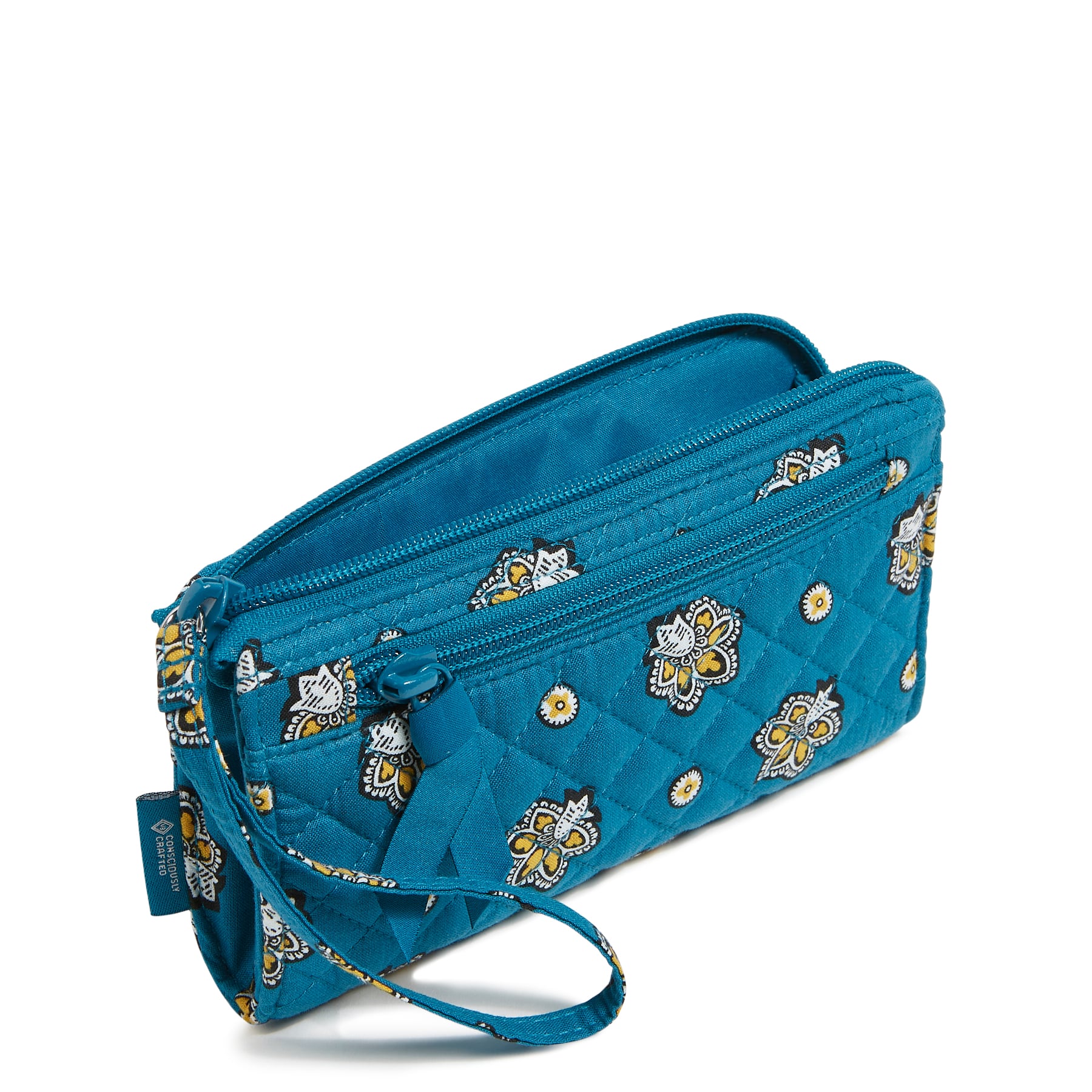 Women's Vera Bradley Jacksonville Jaguars RFID Front-Zip Wristlet