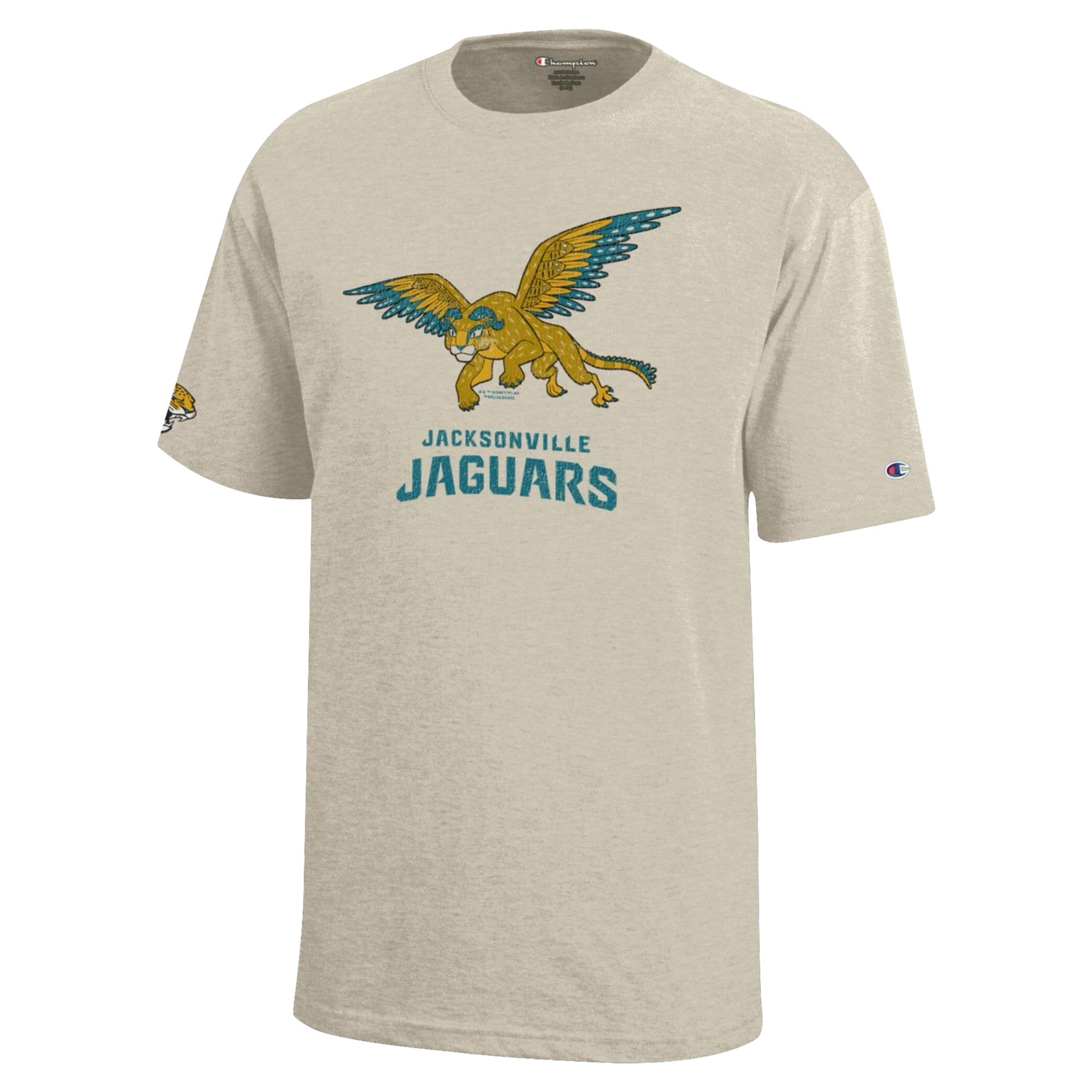 T-shirt enfant Disney x Champion Oatmeal Jacksonville Jaguars Pepita