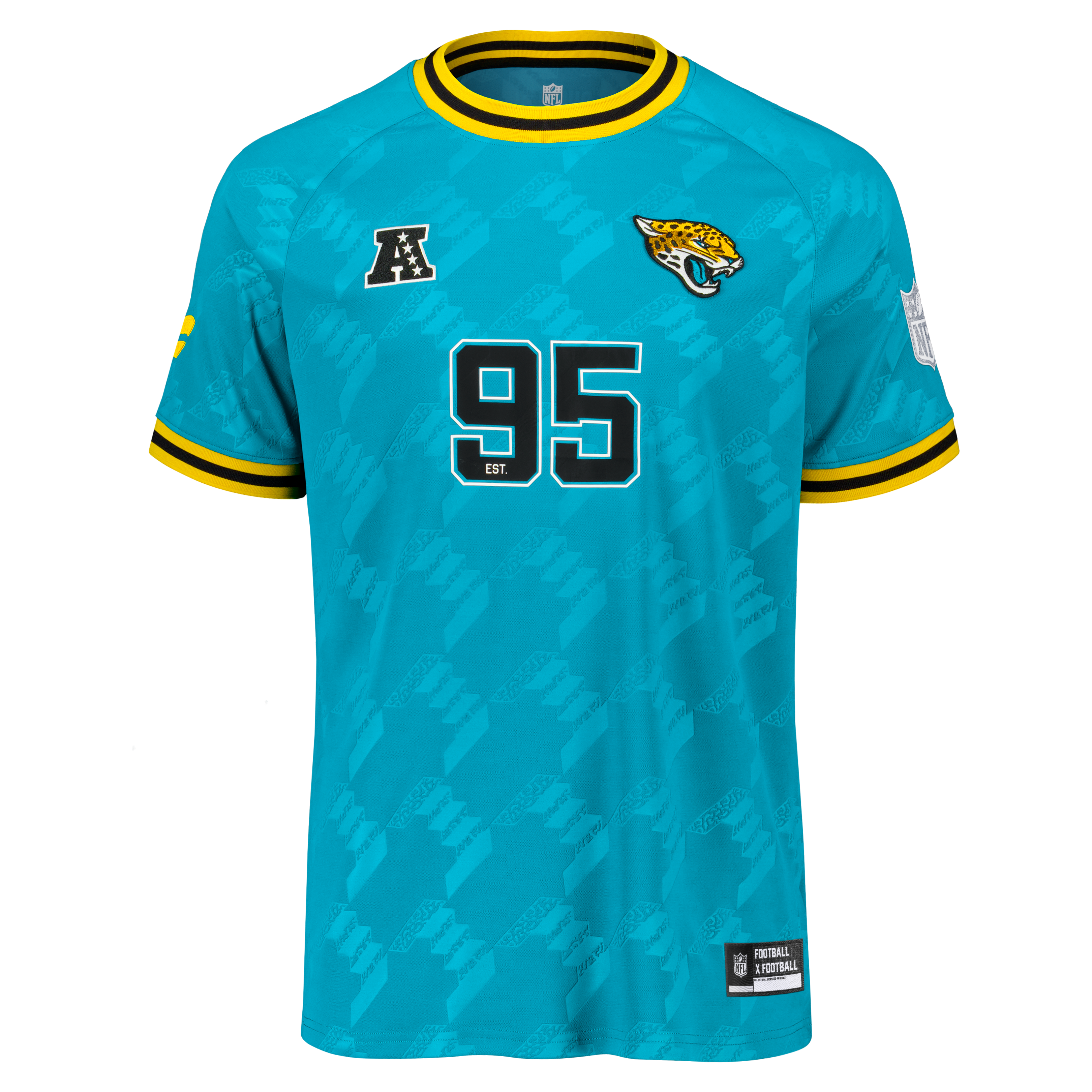 T-shirt Youth Fanatics bleu sarcelle Jacksonville Jaguars Football x Fan