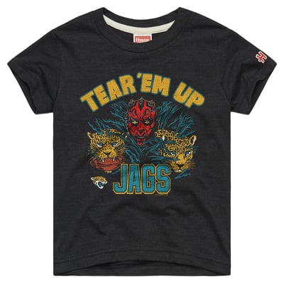  Jacksonville Jaguars Homage Youth Star Wars Dark Side T-Shirt - Charcoal