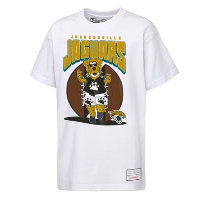  Jacksonville Jaguars Mitchell & Ness Youth Mascot Mania T-Shirt - White