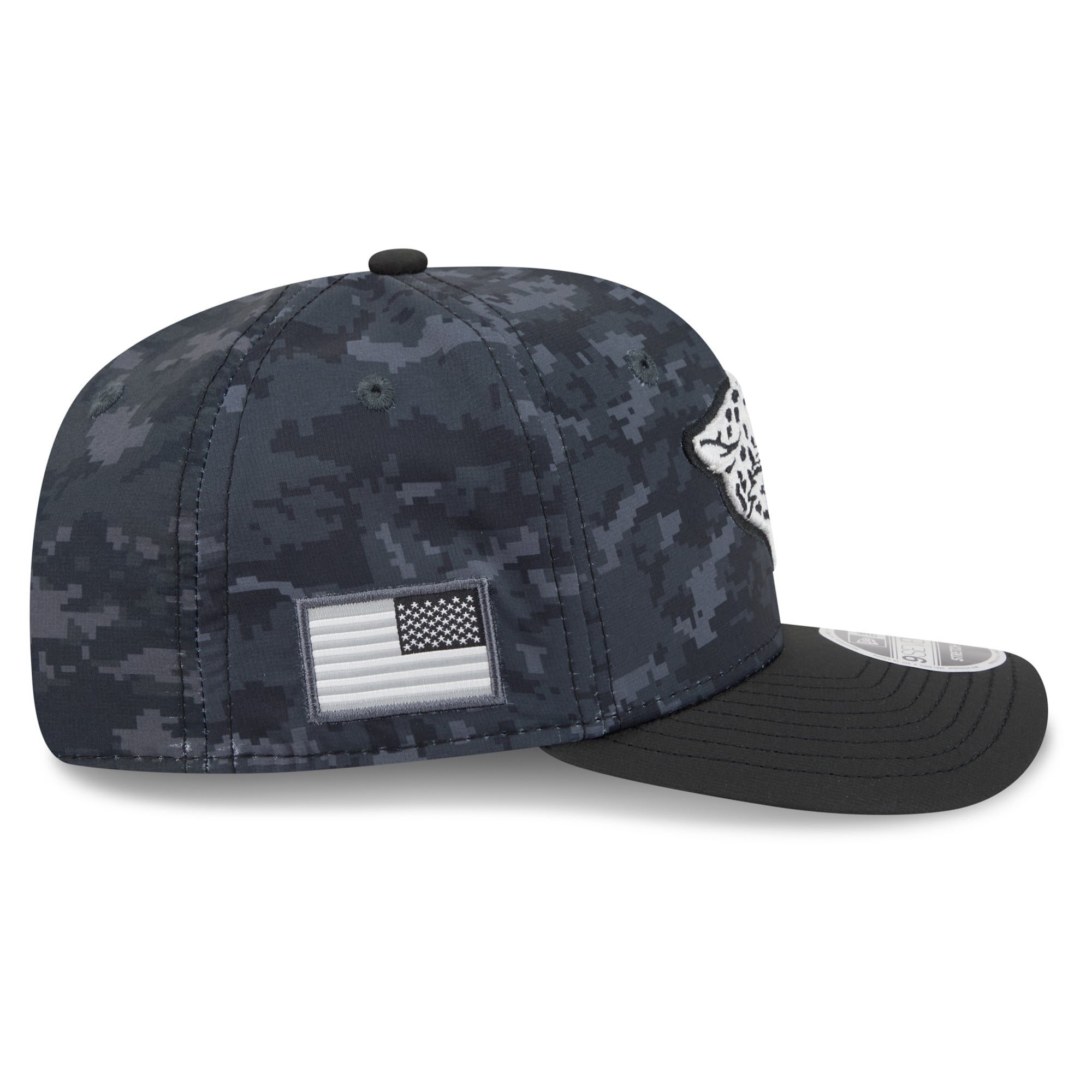Casquette ajustable New Era noire pour jeunes, Jacksonville Jaguars 2026 Salute To Service 9SEVENTY