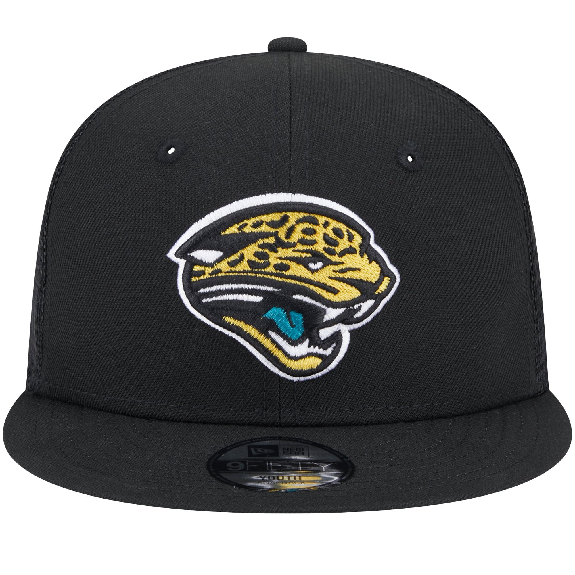 Casquette Snapback 9FIFTY Main Trucker bleu sarcelle Jacksonville Jaguars New Era pour jeune
